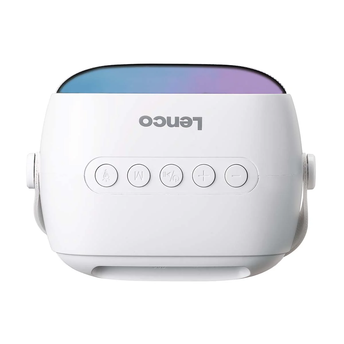 LENCO BTC-020WH - Compacte karaoke speaker met Bluetooth®, oplaadbare batterij, draadloze karaoke microfoon en LED-lichteffecten - Wit - Image 4
