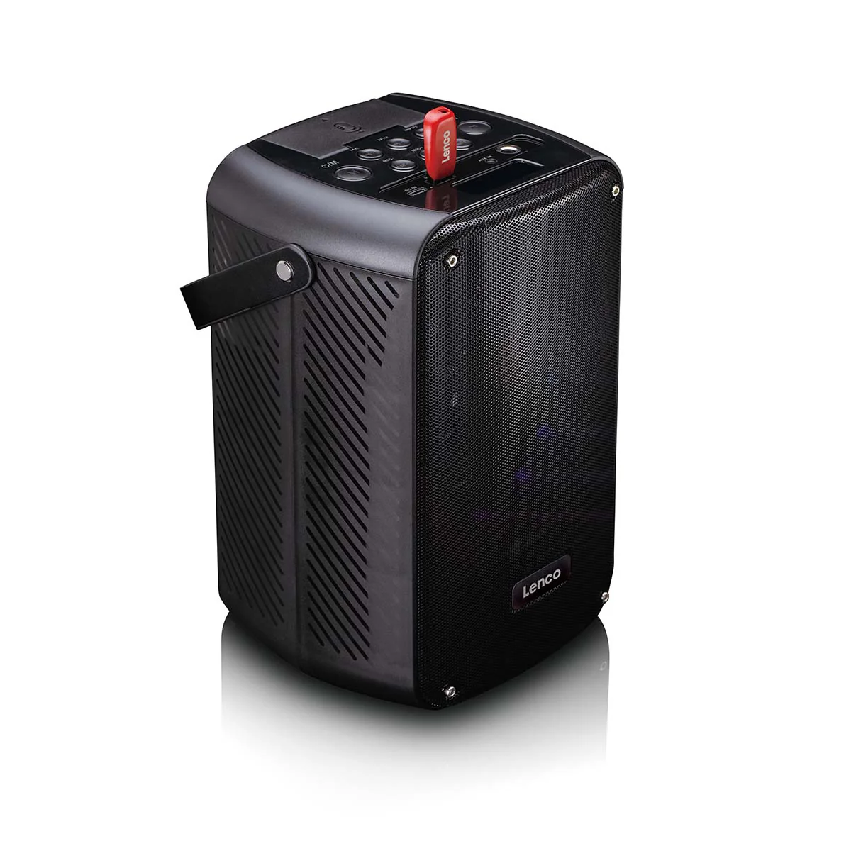 LENCO BTC-060BK - Karaoke set met Bluetooth®, oplaadbare batterij, draadloze karaoke microfoon en disco LED-verlichting - Image 10