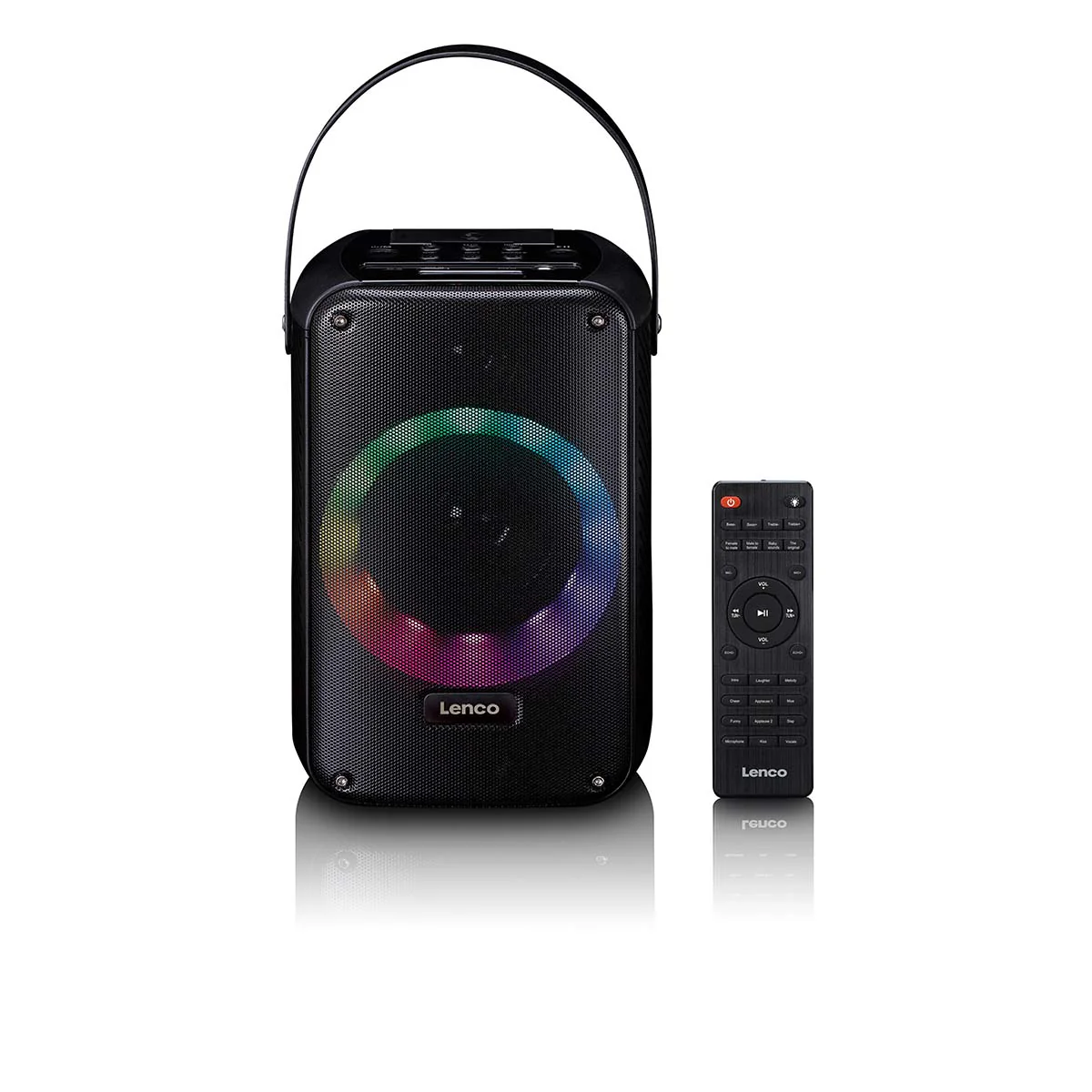 LENCO BTC-060BK - Karaoke set met Bluetooth®, oplaadbare batterij, draadloze karaoke microfoon en disco LED-verlichting - Image 3