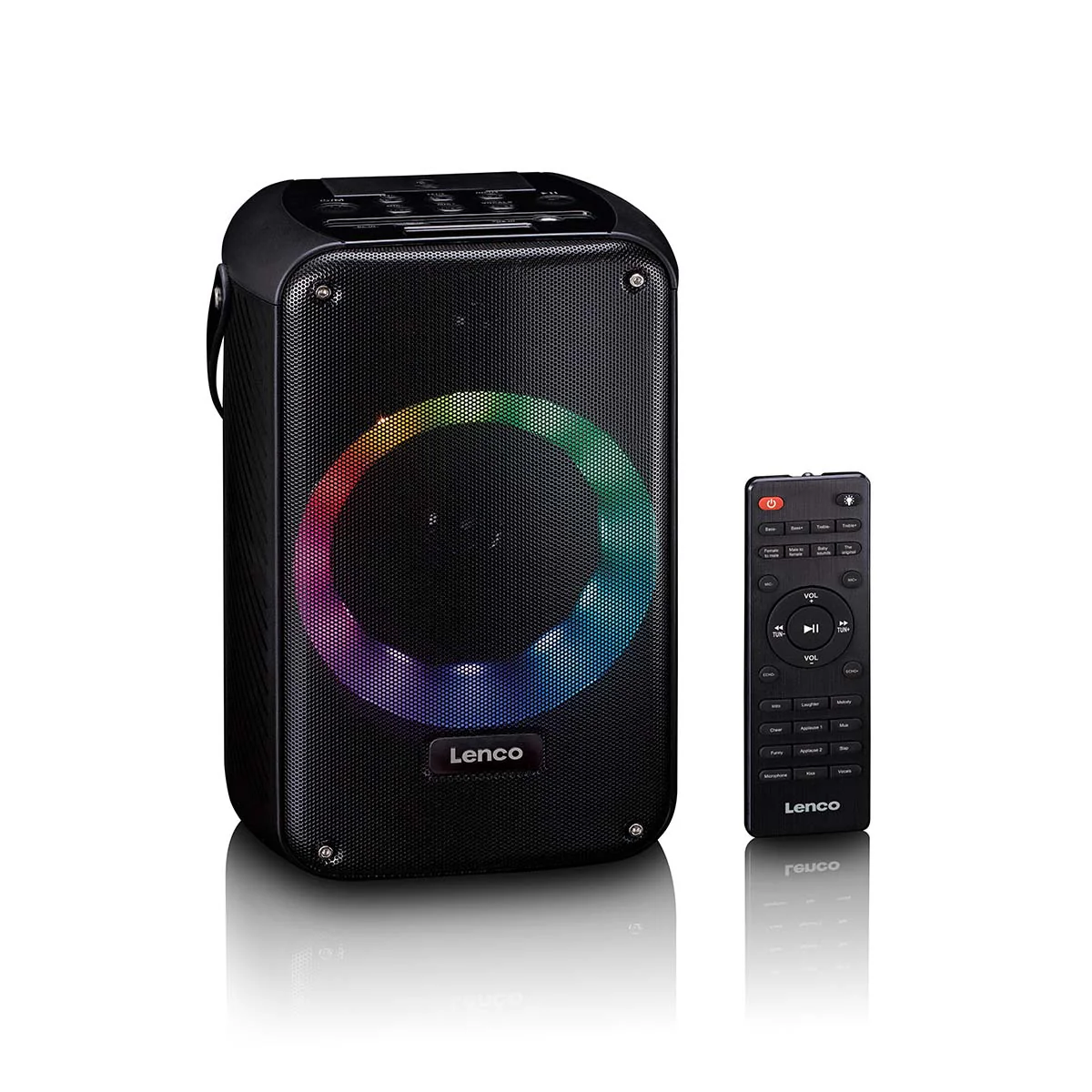 LENCO BTC-060BK - Karaoke set met Bluetooth®, oplaadbare batterij, draadloze karaoke microfoon en disco LED-verlichting - Image 6