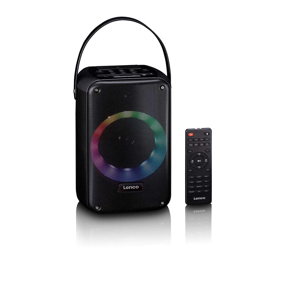 LENCO BTC-060BK - Karaoke set met Bluetooth®, oplaadbare batterij, draadloze karaoke microfoon en disco LED-verlichting - Image 7