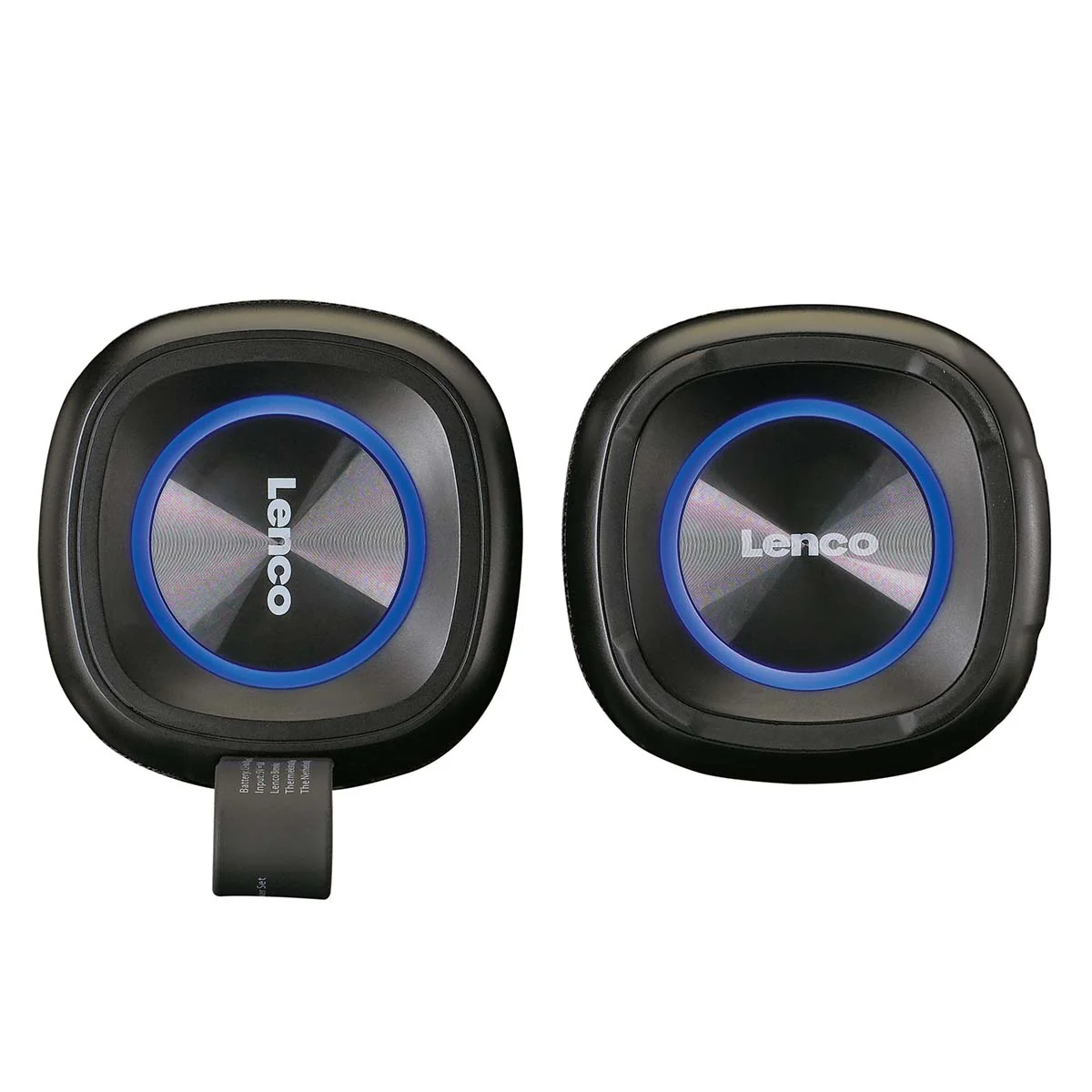 LENCO BTP-400BK - 2 in 1 stereo Bluetooth® speaker, zwart - Image 7