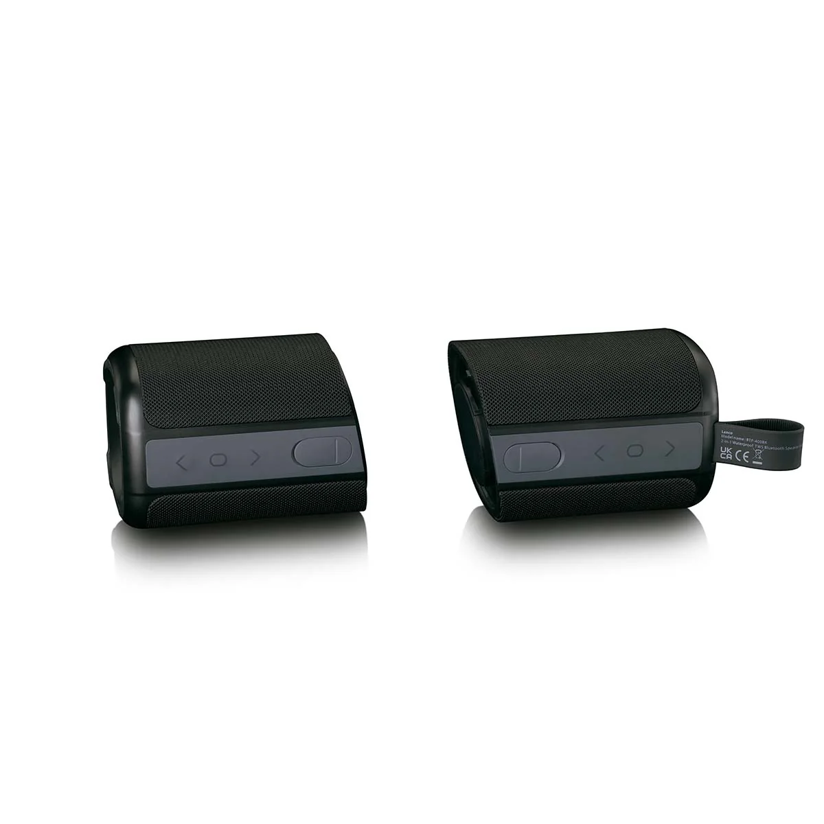 LENCO BTP-400BK - 2 in 1 stereo Bluetooth® speaker, zwart - Image 9