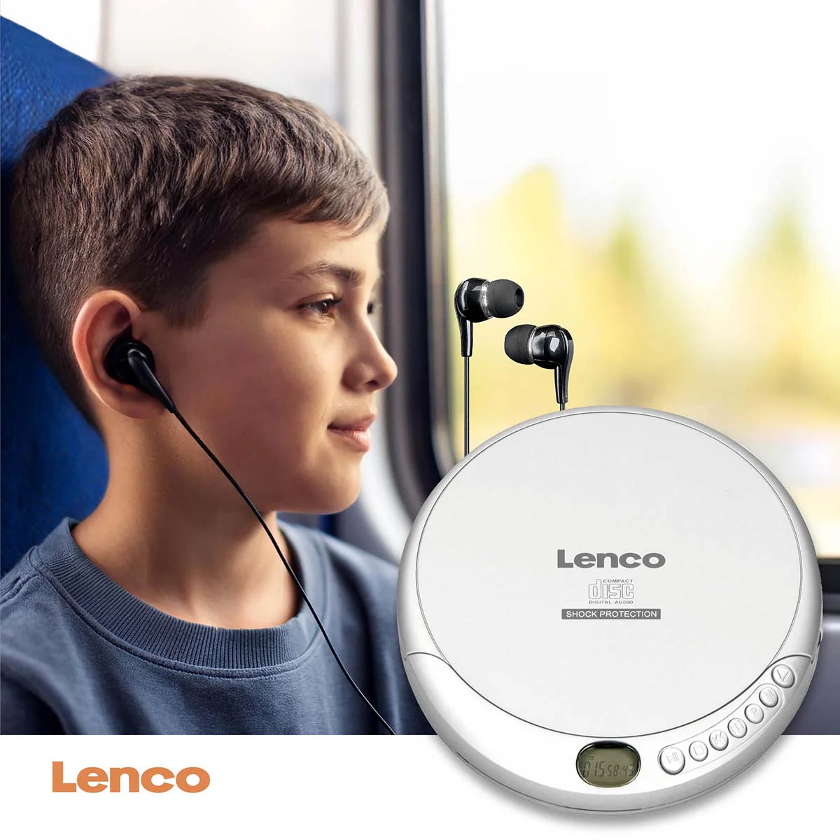 LENCO CD-201SI - Portable CD-speler met anti-shock - Zilver - Image 13