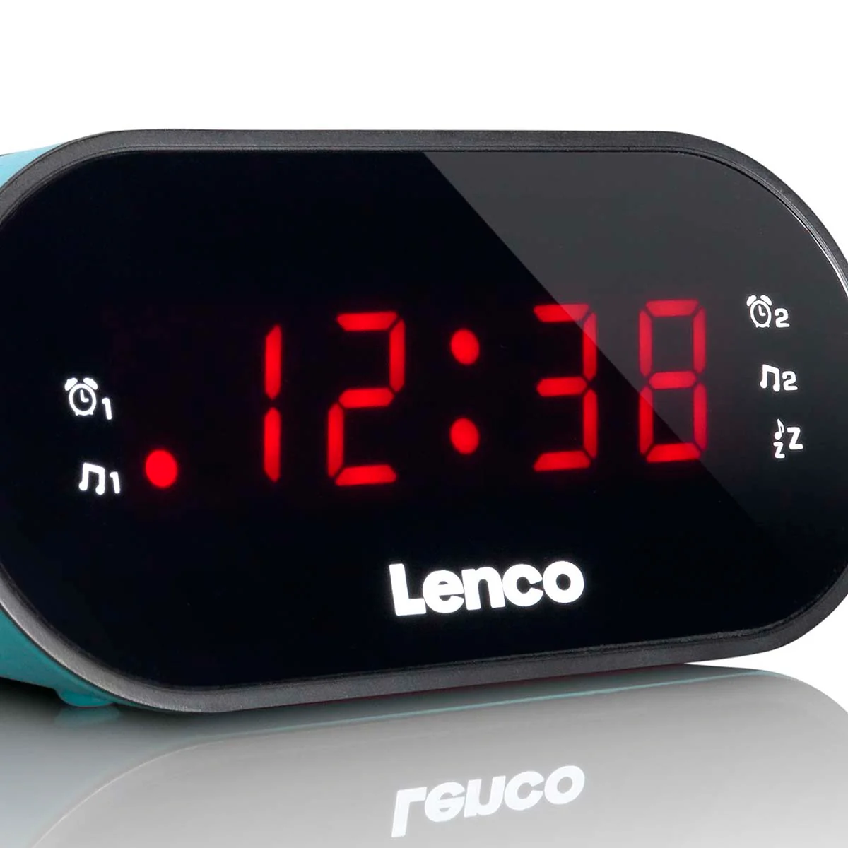 LENCO CR-07 Blue - FM Wekkerradio met slaaptimer en dubbele alarm functie - Blauw - Image 4