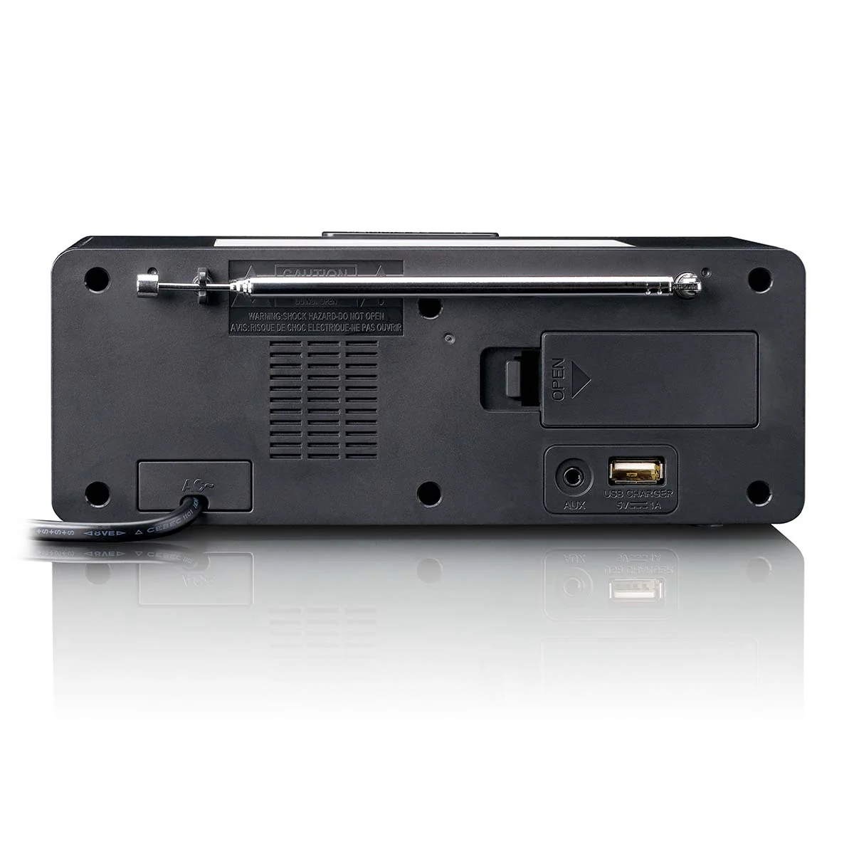 LENCO CR-540BK - Wekkerradio met dimbaar nachtlampje en USB oplaadfunctie - Zwart - Image 3