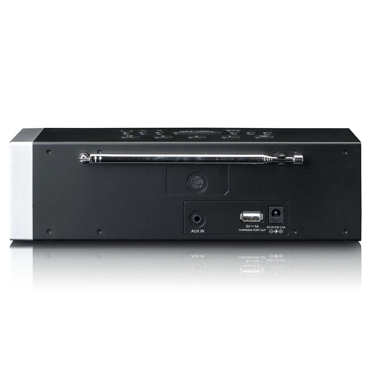 LENCO CR-640BK - Stereo FM Wekkerradio met radiogestuurde klok en AUX-ingang - Wit - Image 4