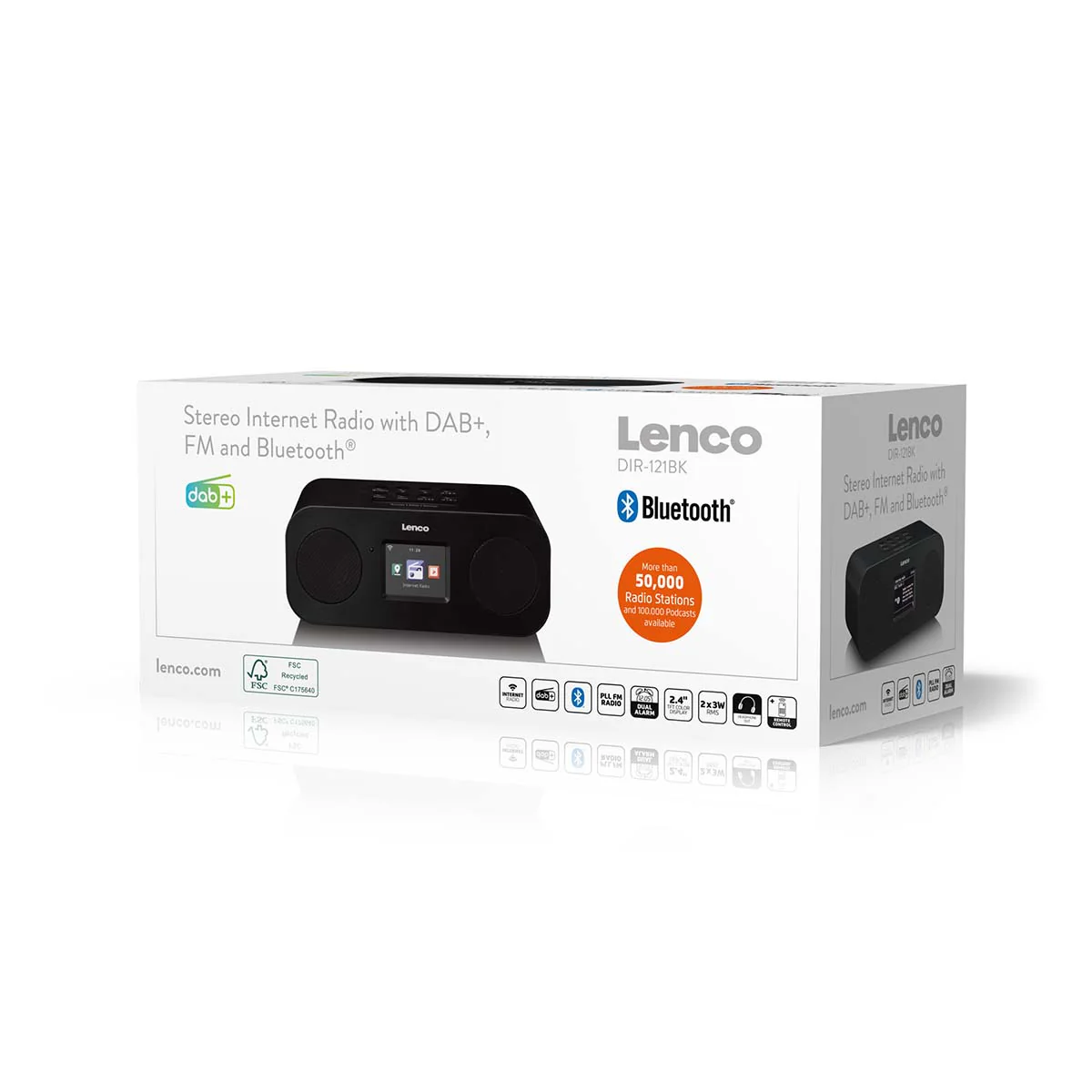 LENCO DIR-121BK - Stereo internetradio met DAB+, FM en Bluetooth® - Zwart - Image 7