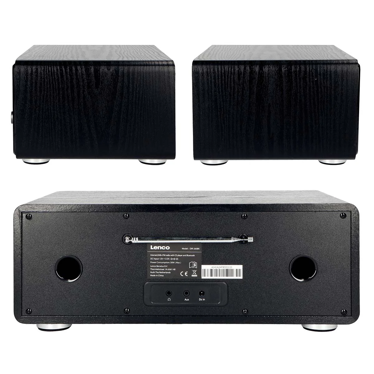 LENCO DIR-260BK - Internet / DAB+ FM Radio met CD-speler en Bluetooth® - Zwart - Image 6