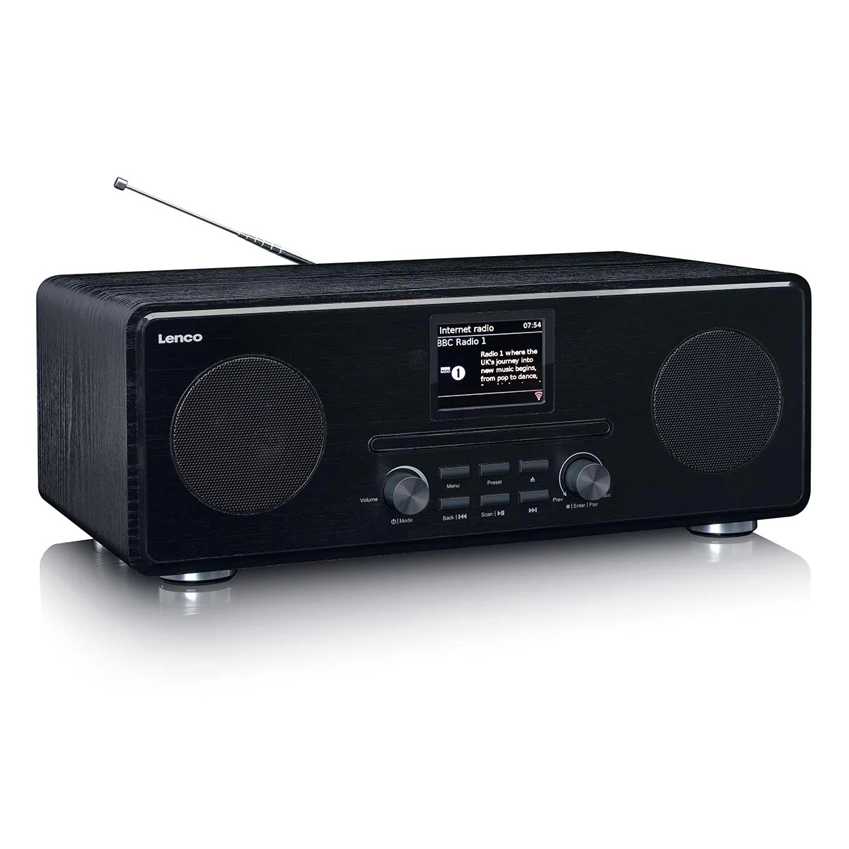 LENCO DIR-261BK - Internet / DAB+ FM Radio met CD-speler en Bluetooth® - Zwart - Image 4