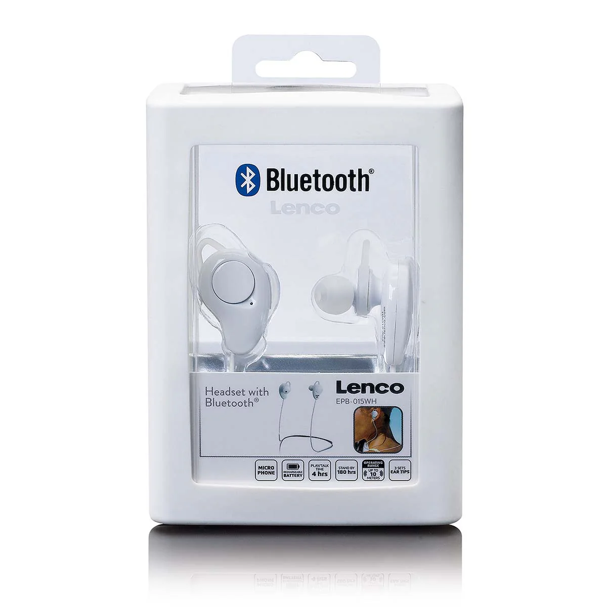 LENCO EPB-015WH - Bluetooth® koptelefoon - in-ear - Wit - Image 4