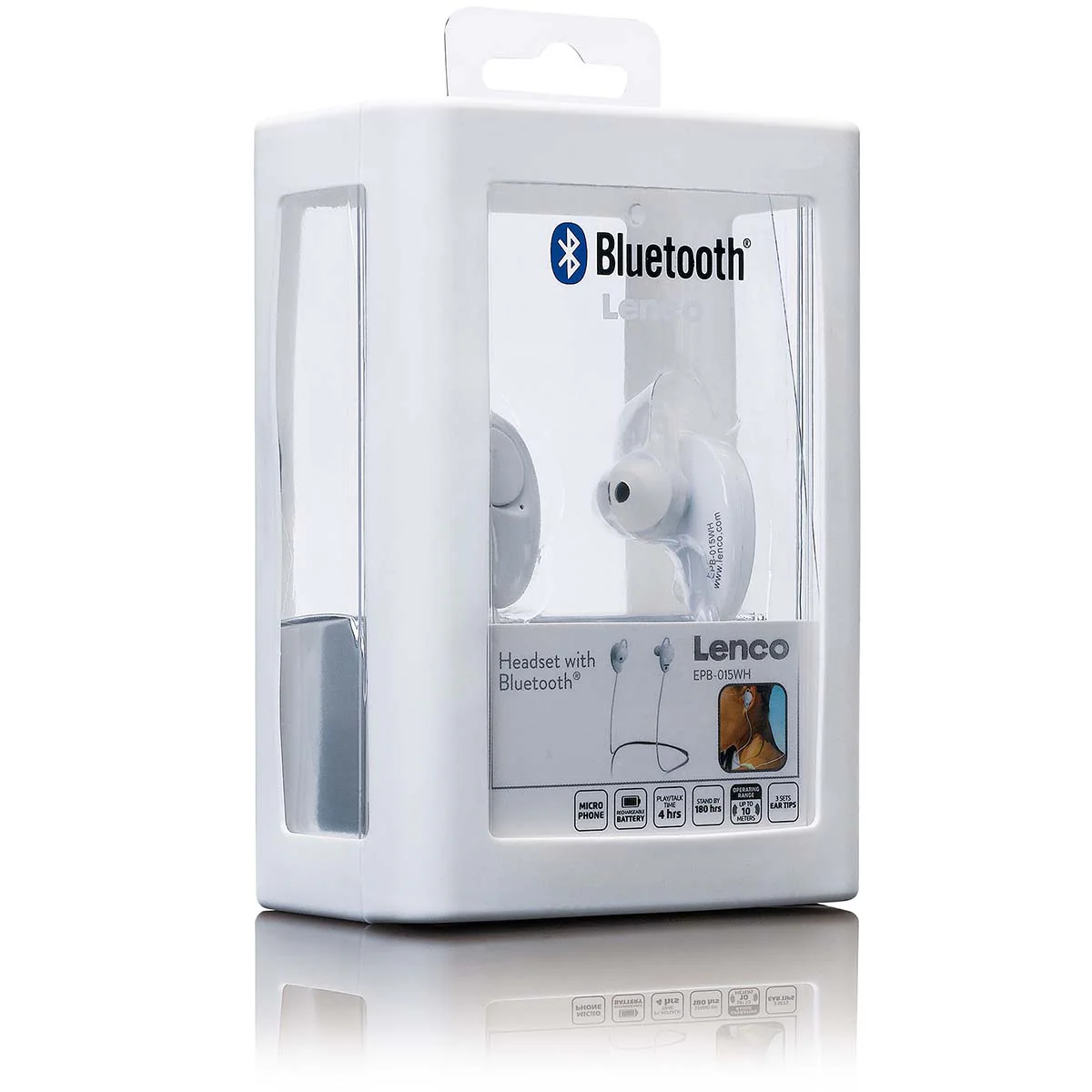 LENCO EPB-015WH - Bluetooth® koptelefoon - in-ear - Wit - Image 5