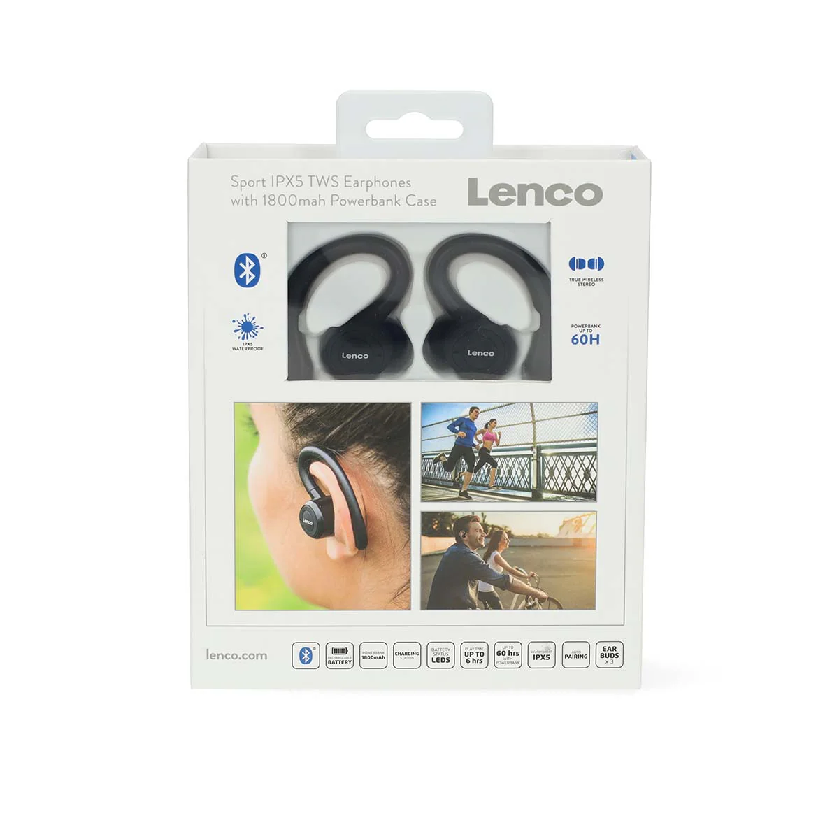 LENCO EPB-460BK - Sport IPX5 TWS Bluetooth® Earphone - Zwart - Image 16