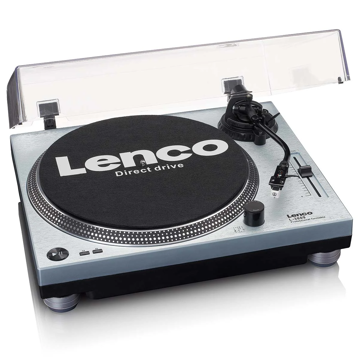 LENCO L-3809ME - Direct aangedreven Platenspeler met USB/PC encoding - Metallic blauw - Image 6