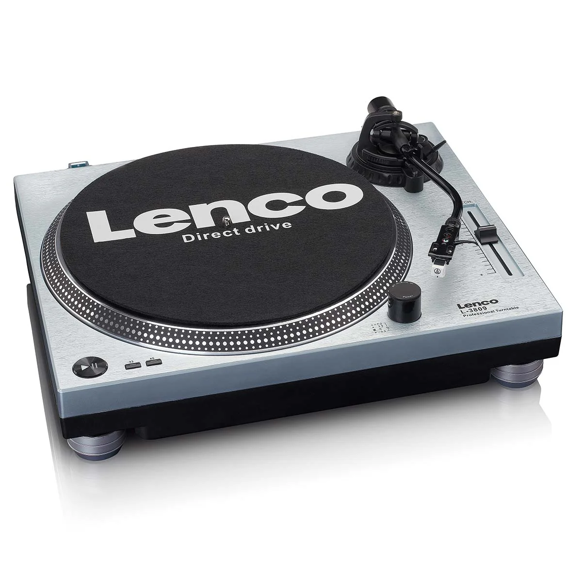 LENCO L-3809ME - Direct aangedreven Platenspeler met USB/PC encoding - Metallic blauw - Image 7