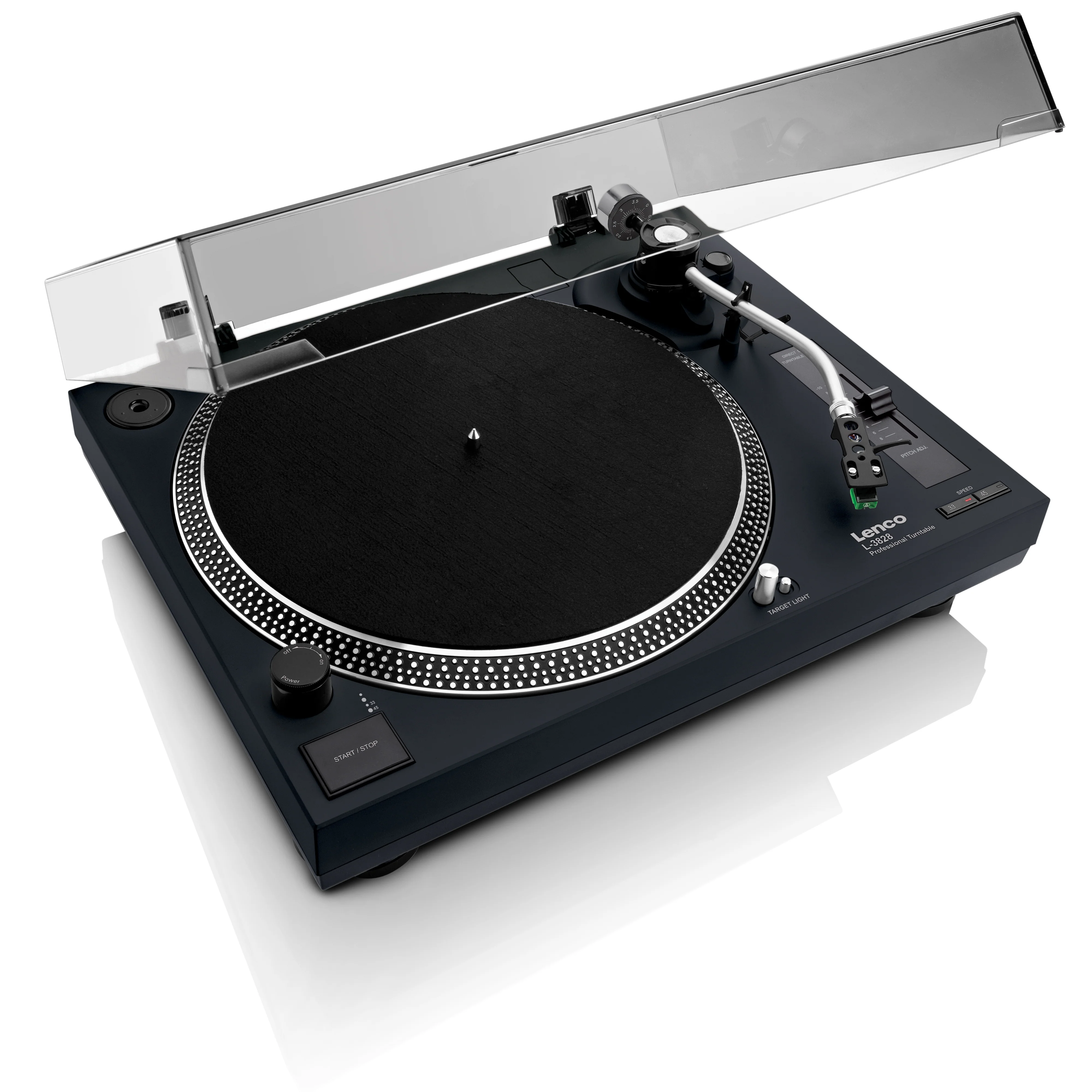 LENCO L-3828BK - Direct aangedreven Platenspeler met USB/PC encoding - Zwart - Image 4