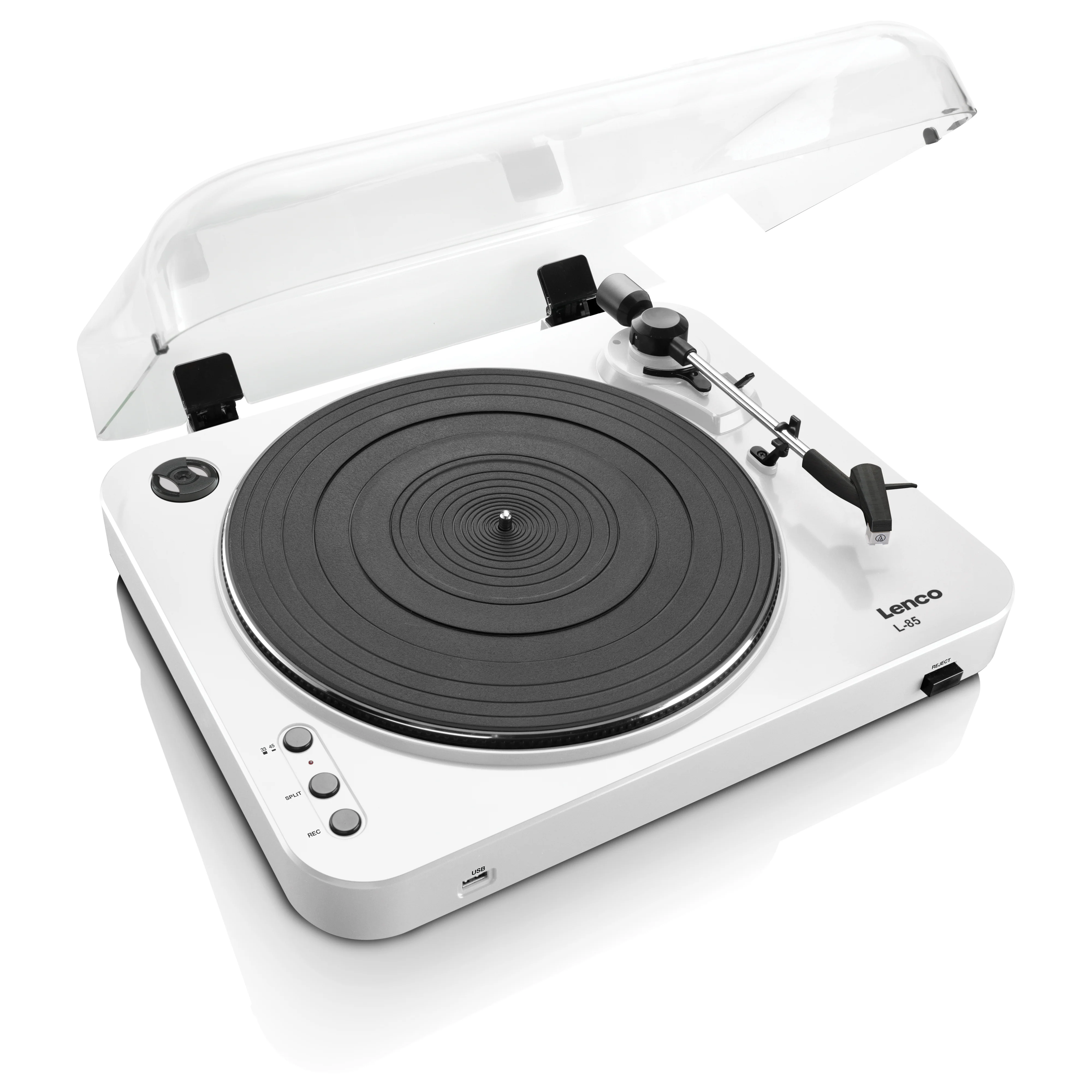 LENCO L-85 White - Platenspeler met USB direct encoding - Wit - Image 3