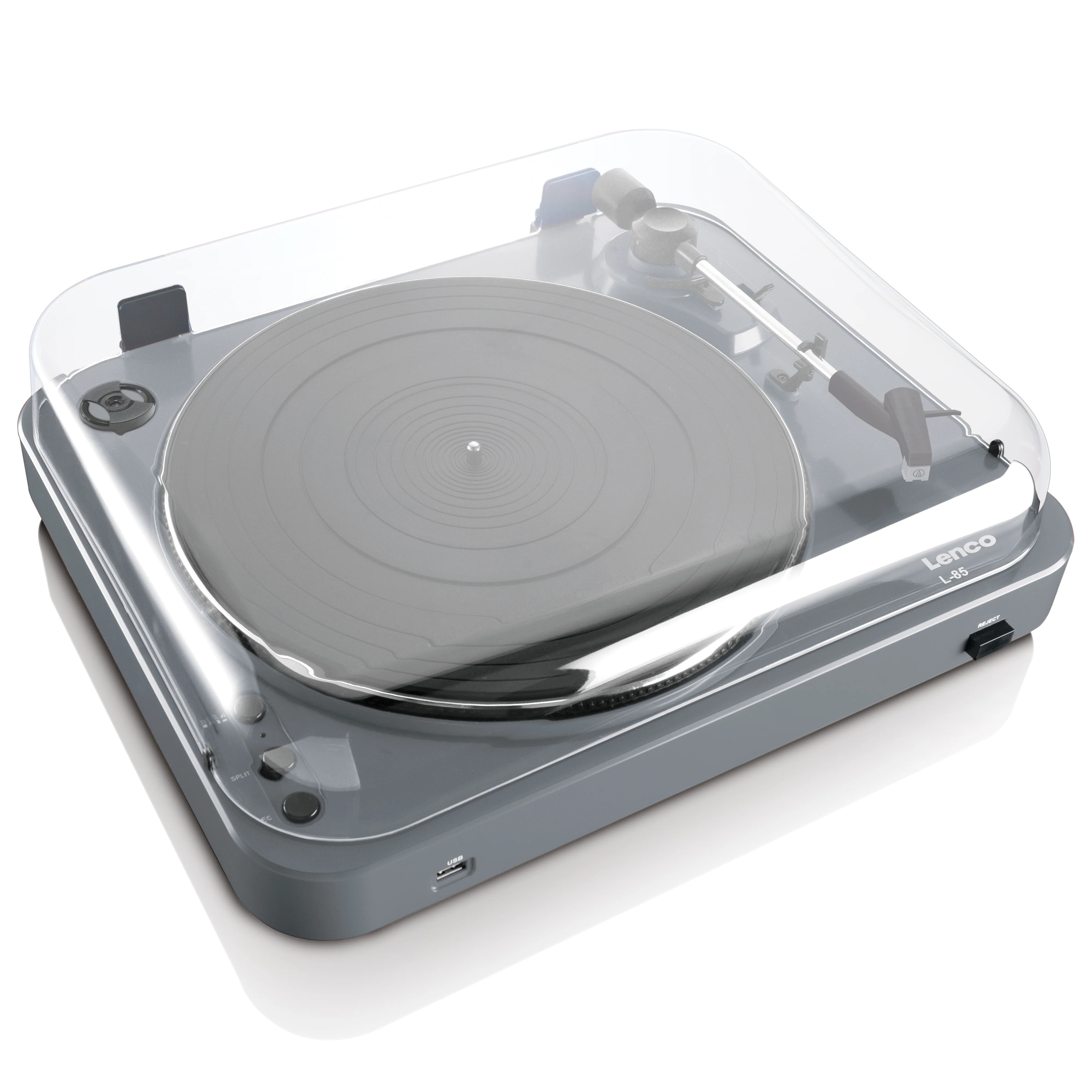 LENCO L-85 Grey - Platenspeler met USB direct encoding - Grijs - Image 2