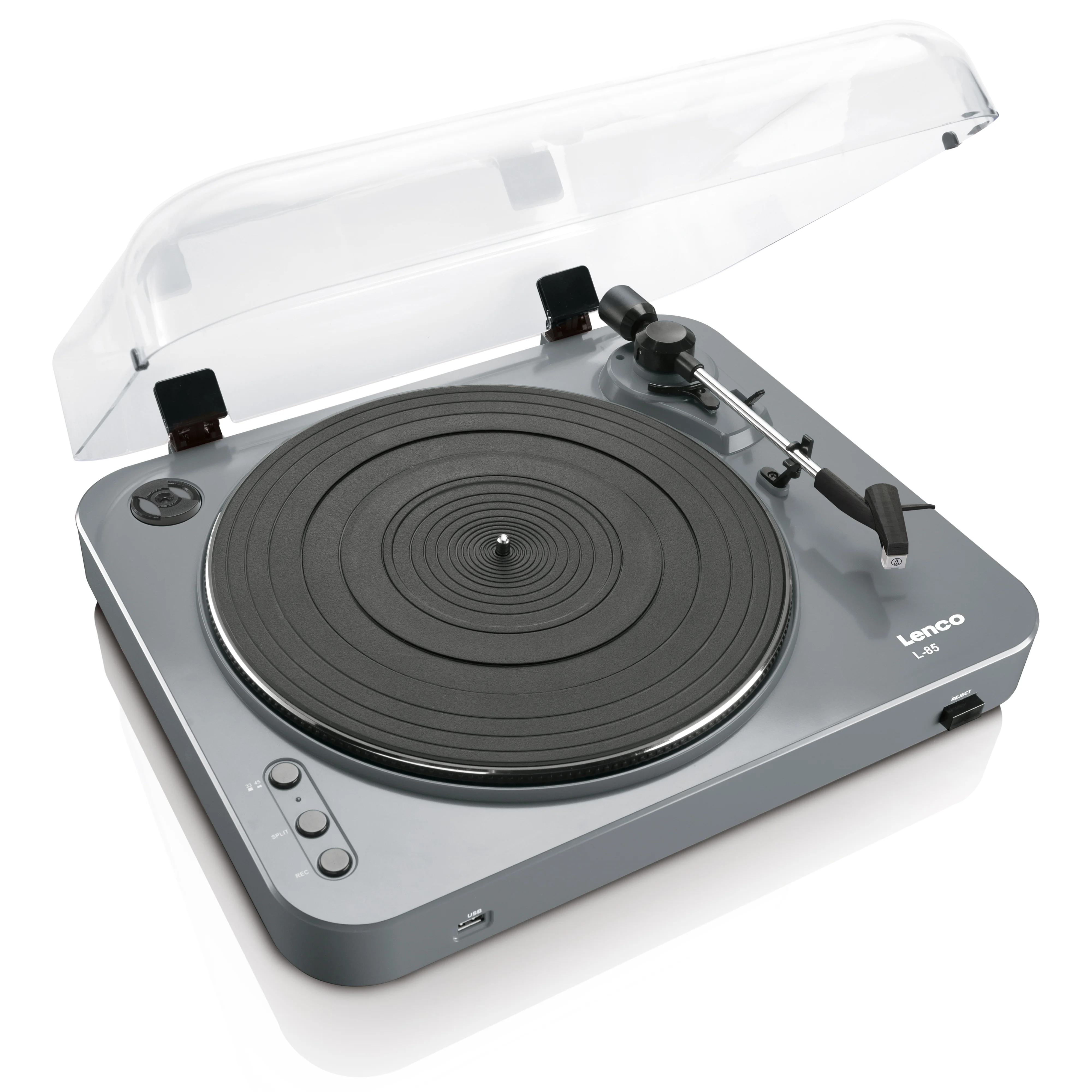LENCO L-85 Grey - Platenspeler met USB direct encoding - Grijs - Image 3