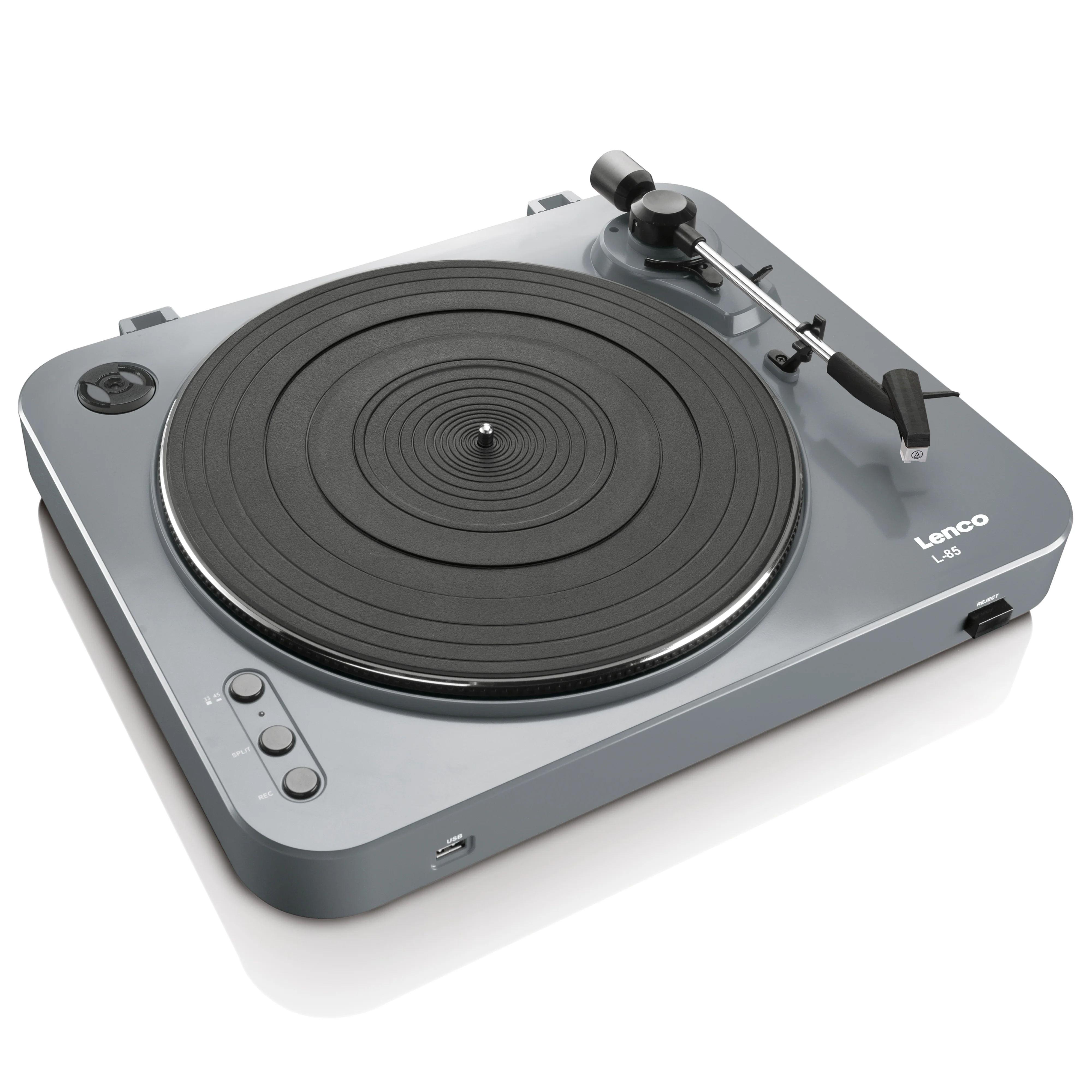 LENCO L-85 Grey - Platenspeler met USB direct encoding - Grijs - Image 4