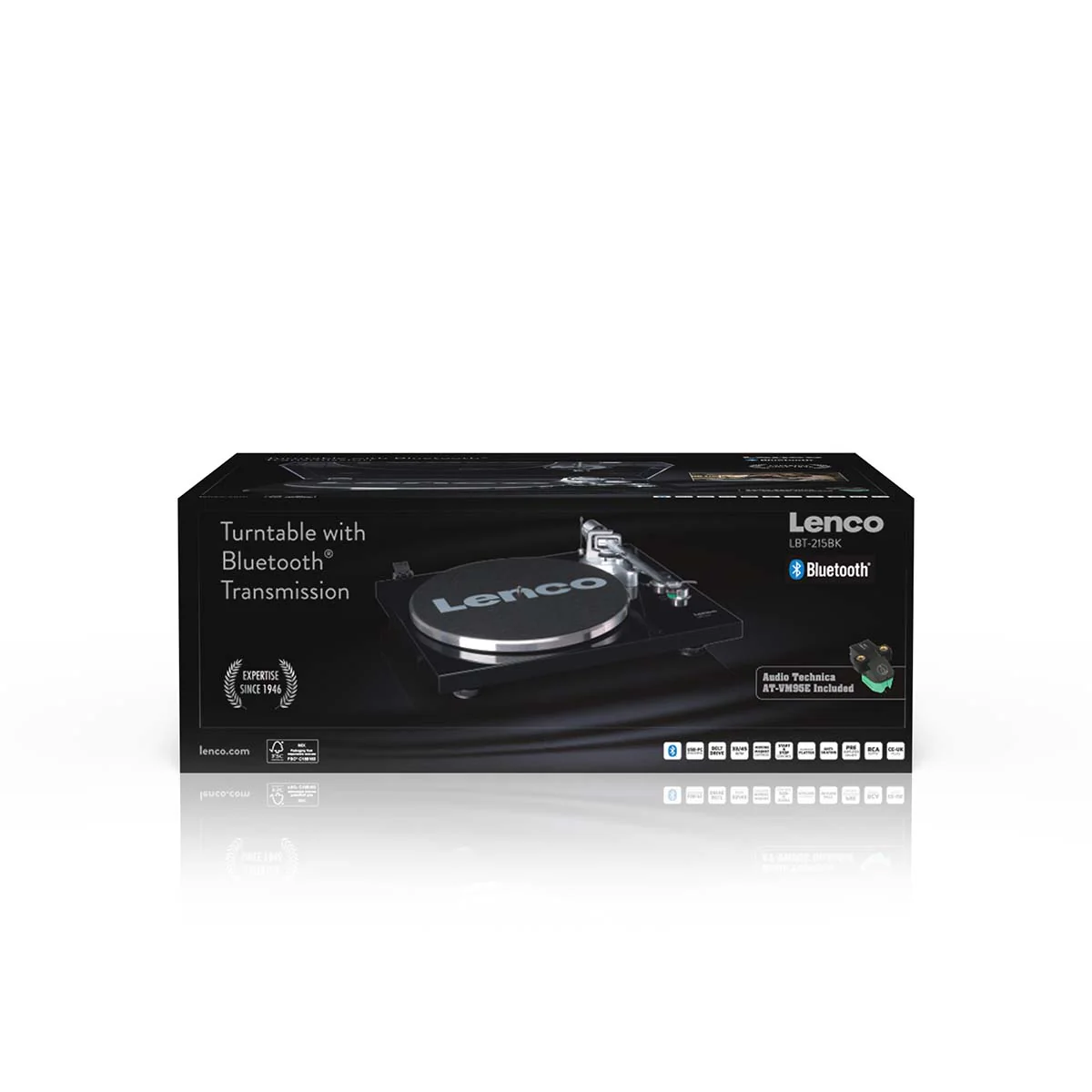 LENCO LBT-215BK - Platenspeler met Bluetooth® en een metalen draaiplateau, toonarm en contragewicht - Exclusieve Piano Black kleur - Image 20