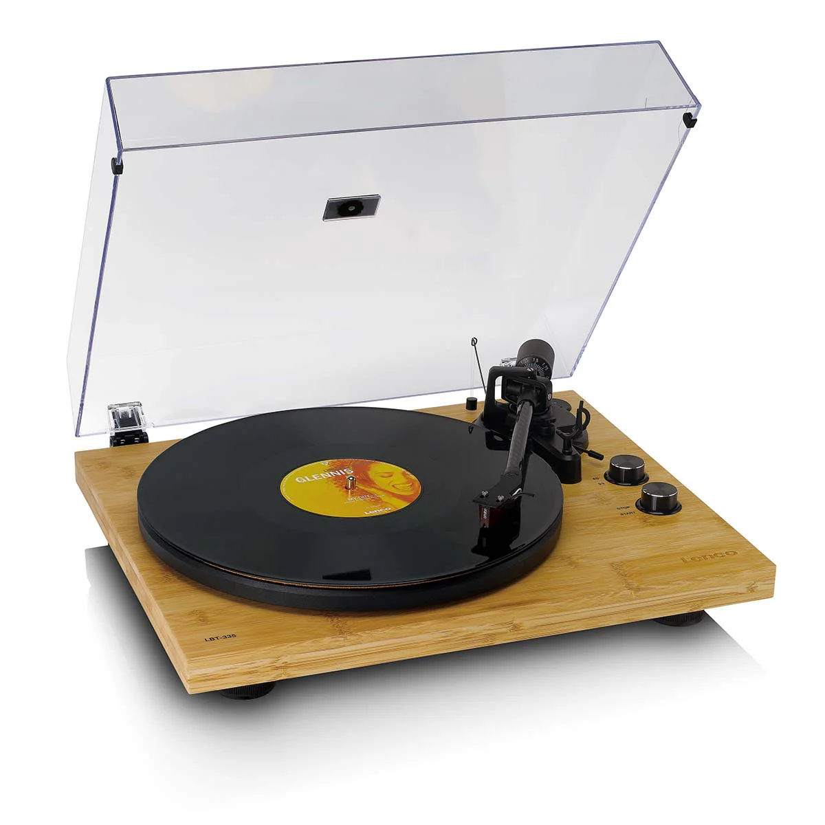 LENCO LBT-335BA - Platenspeler met Bluetooth® en Ortofon 2M Red cartridge - Bamboe - Image 12