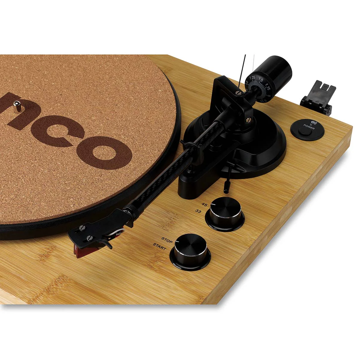 LENCO LBT-335BA - Platenspeler met Bluetooth® en Ortofon 2M Red cartridge - Bamboe - Image 15