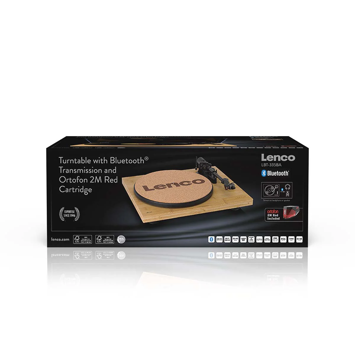 LENCO LBT-335BA - Platenspeler met Bluetooth® en Ortofon 2M Red cartridge - Bamboe - Image 21