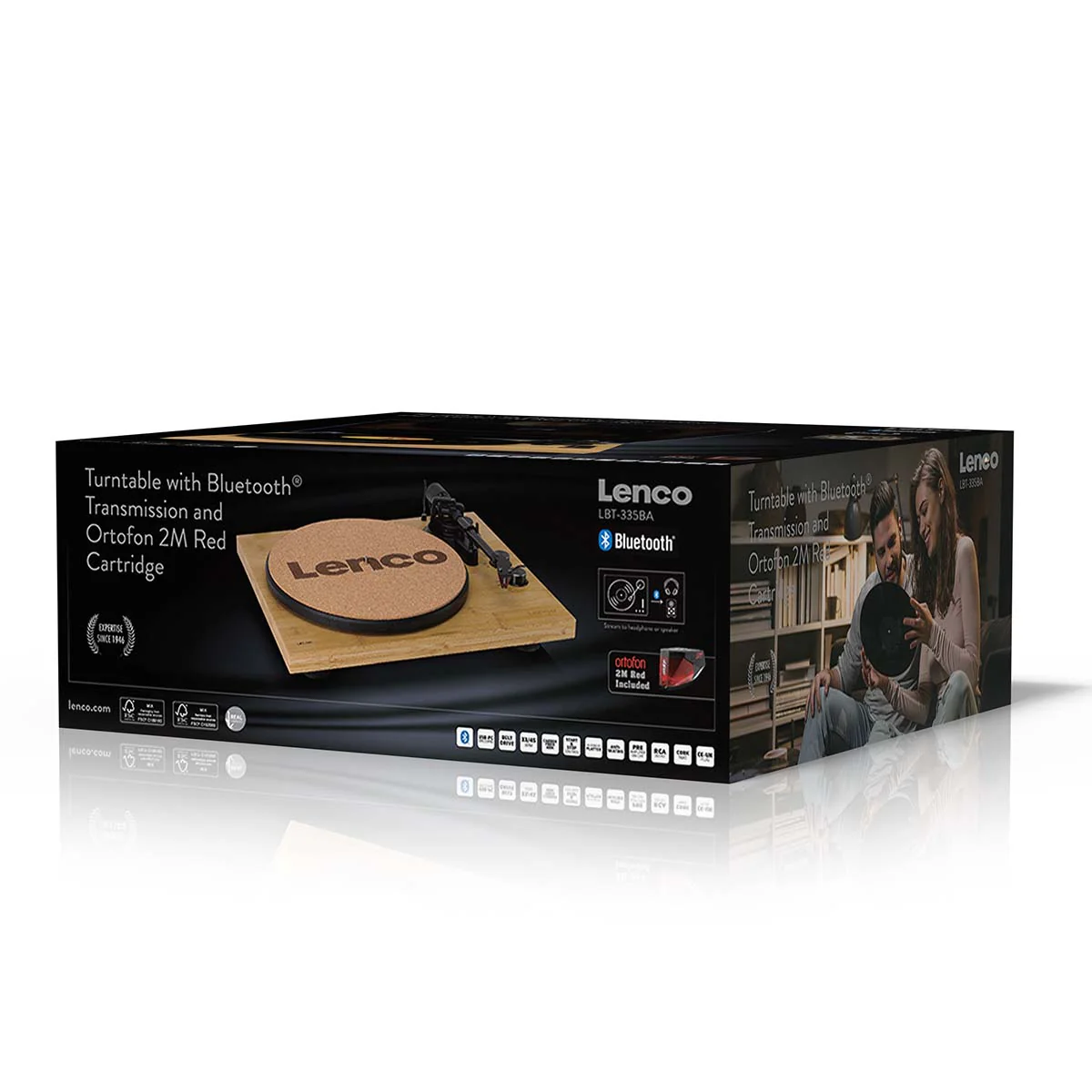 LENCO LBT-335BA - Platenspeler met Bluetooth® en Ortofon 2M Red cartridge - Bamboe - Image 22