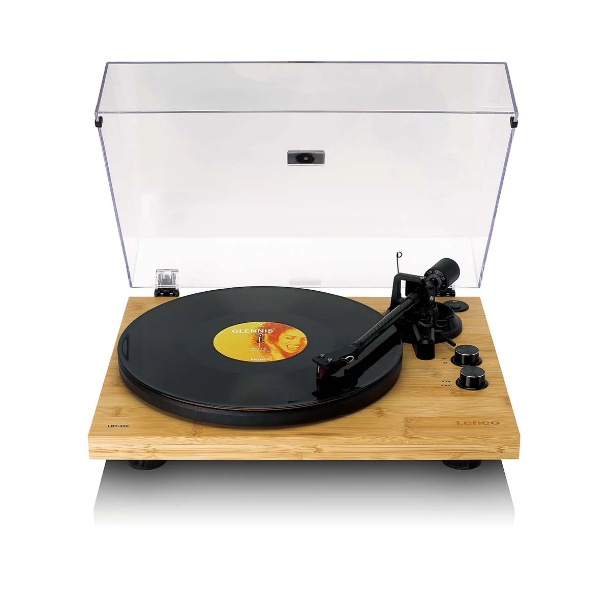LENCO LBT-335BA - Platenspeler met Bluetooth® en Ortofon 2M Red cartridge - Bamboe - Image 3