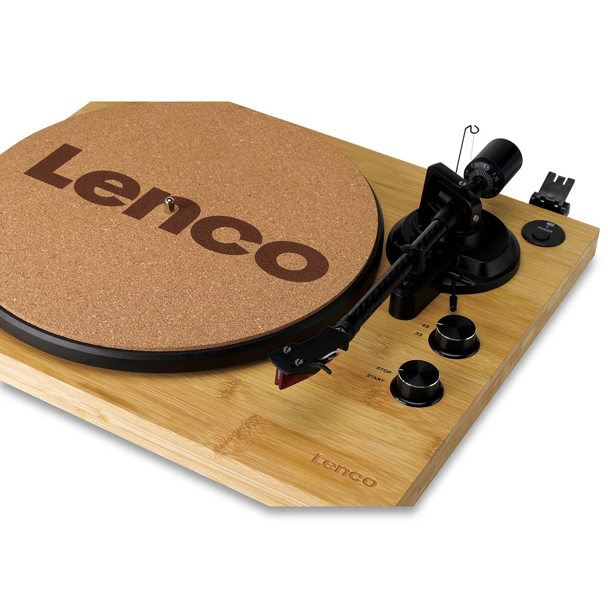 LENCO LBT-335BA - Platenspeler met Bluetooth® en Ortofon 2M Red cartridge - Bamboe - Image 6