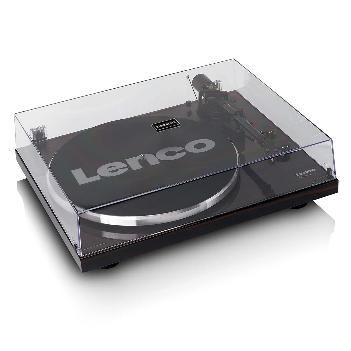 LENCO LBT-345WA - Platenspeler met Bluetooth® en Ortofon 2M Red cartridge, inclusief verchroomde platenstabilisator - Walnoot - Image 7