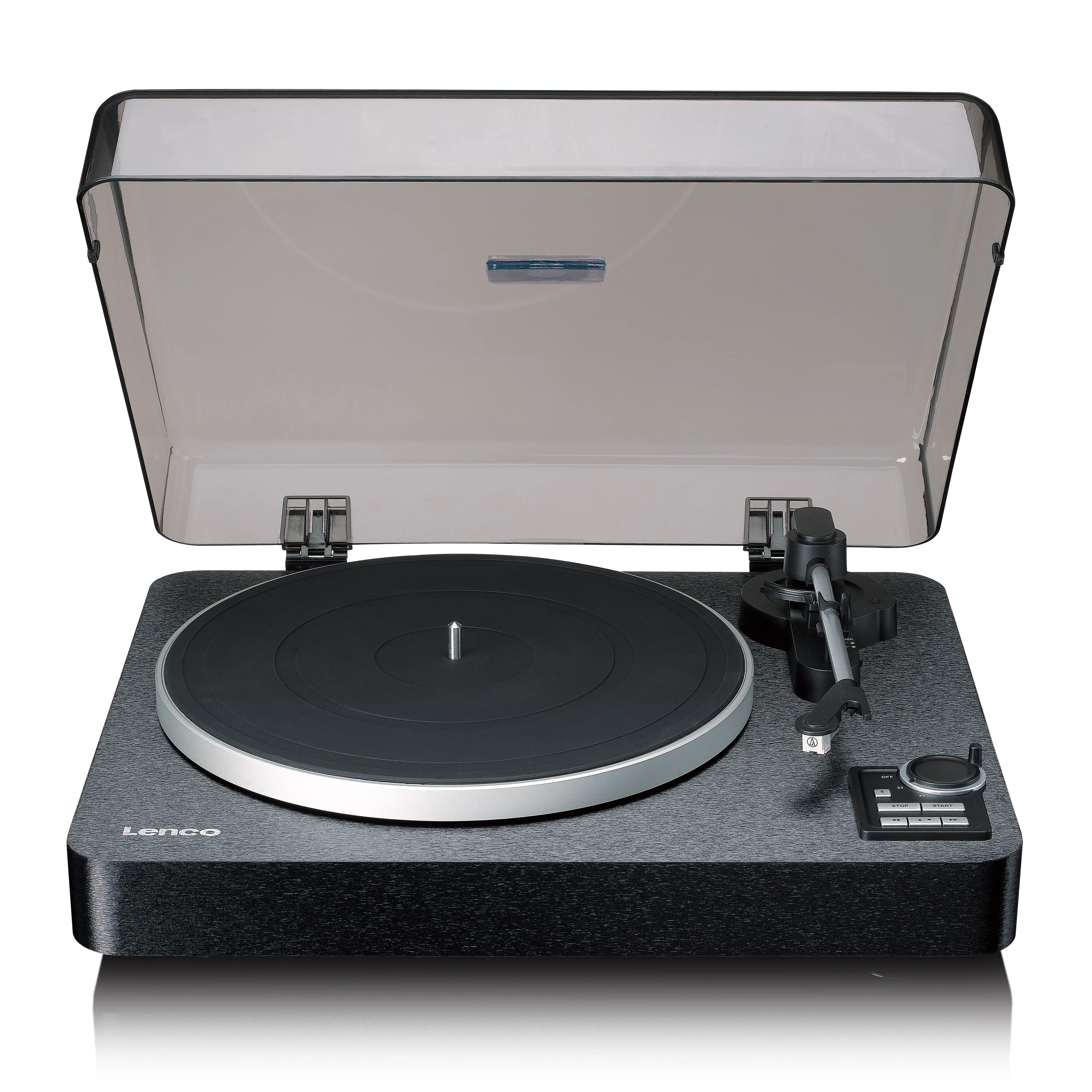LENCO LBTA-165BK - Volledig automatische platenspeler met Bluetooth® overdracht en voorversterker - Metalen draaiplateau en toonarm - Zwart - Image 3