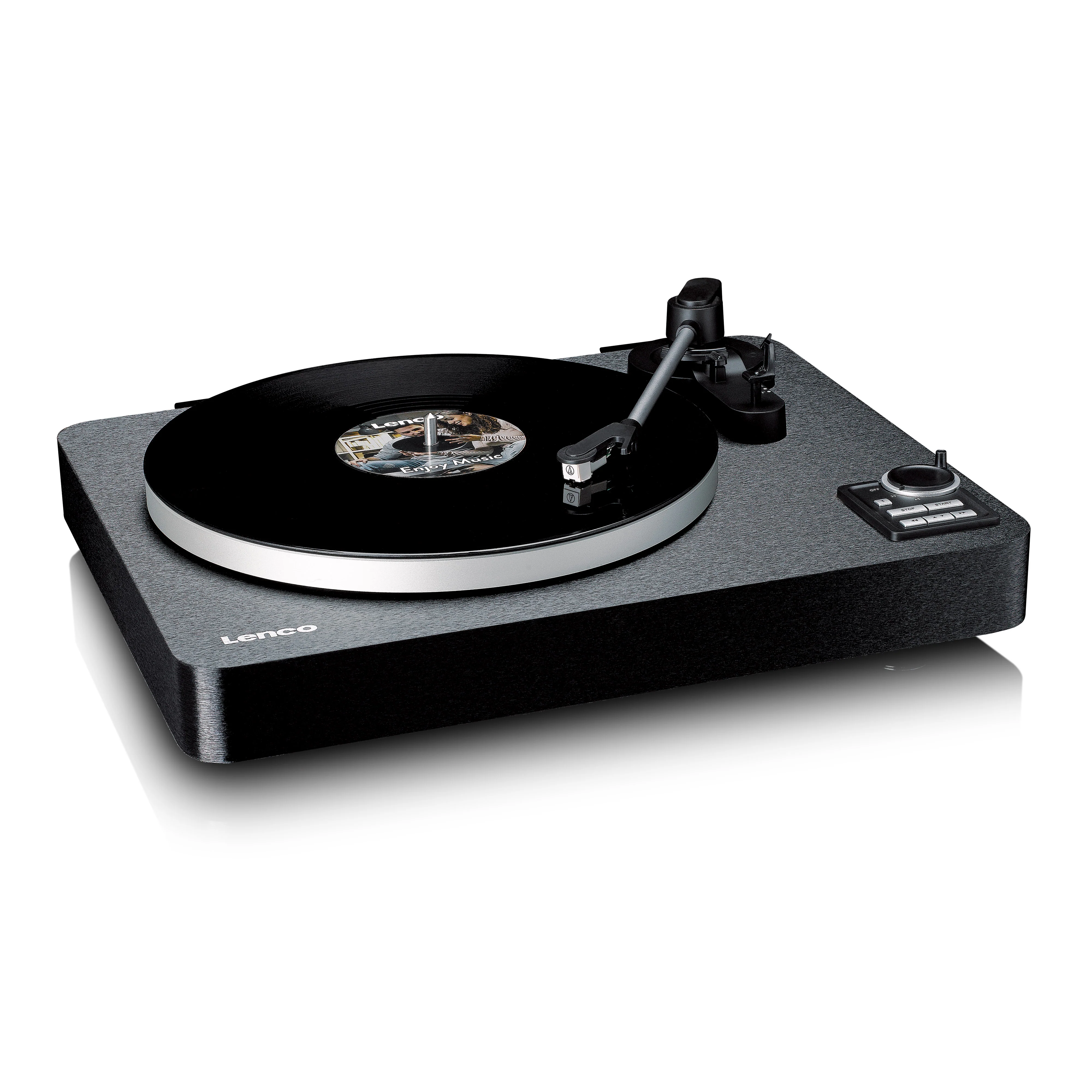 LENCO LBTA-165BK - Volledig automatische platenspeler met Bluetooth® overdracht en voorversterker - Metalen draaiplateau en toonarm - Zwart - Image 7