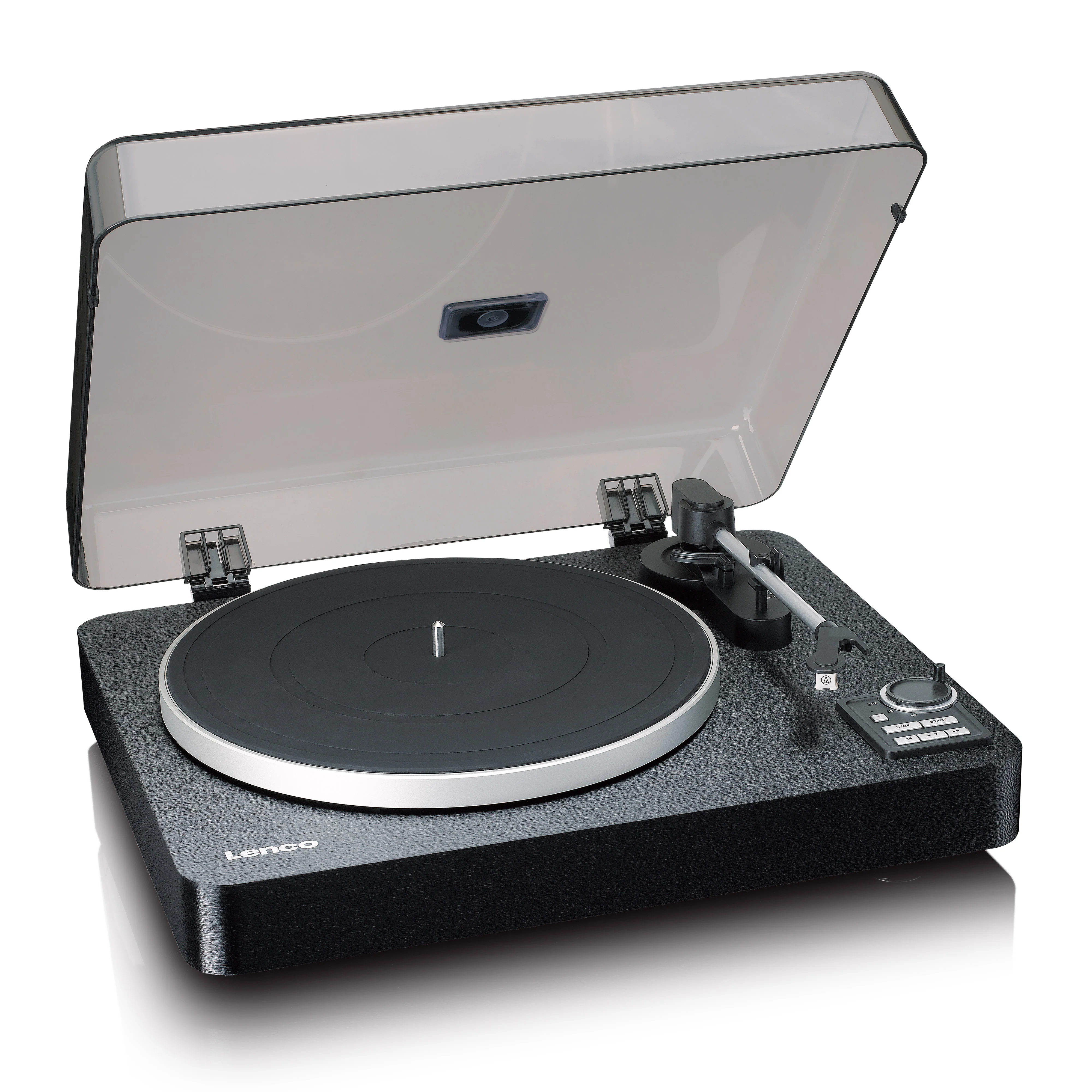 LENCO LBTA-165BK - Volledig automatische platenspeler met Bluetooth® overdracht en voorversterker - Metalen draaiplateau en toonarm - Zwart - Image 9