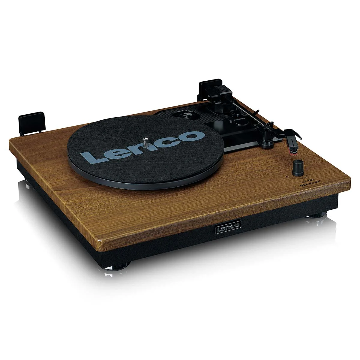 LENCO LS-100WD - Platenspeler met 2 externe speakers - Hout - Image 4