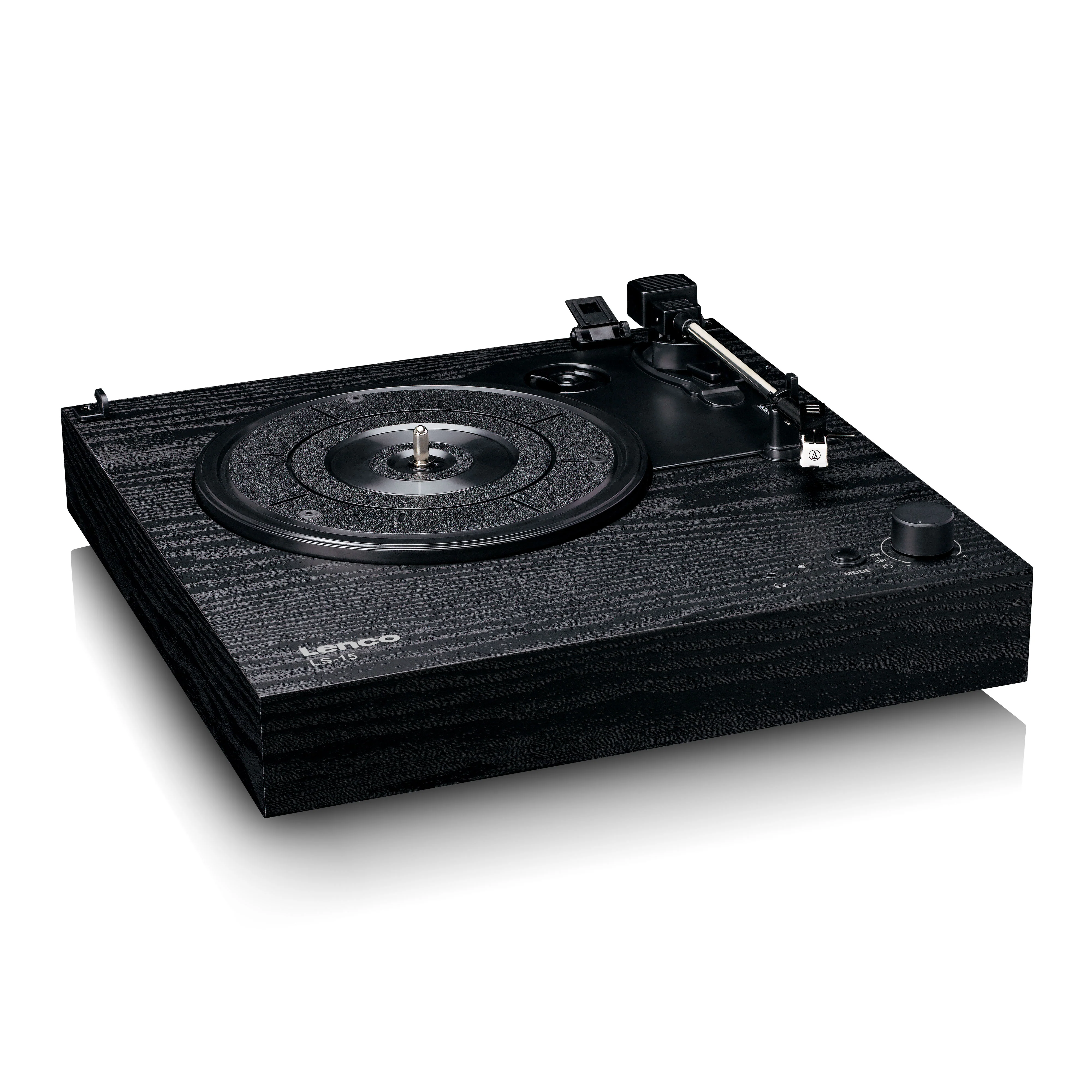 LENCO LS-15BK - Platenspeler met Bluetooth®, twee ingebouwde speakers en AT3600L cartridge - Zwart - Image 5