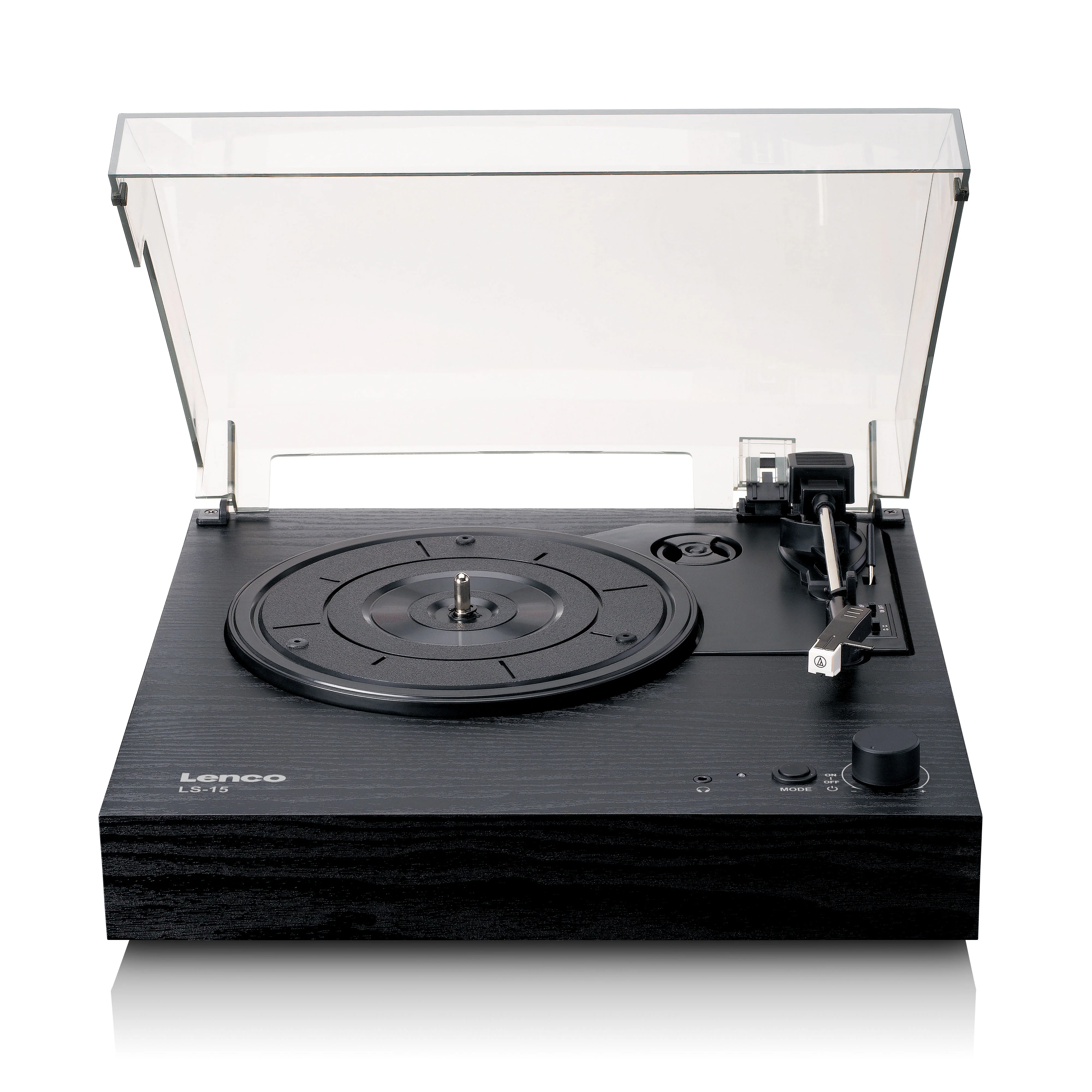 LENCO LS-15BK - Platenspeler met Bluetooth®, twee ingebouwde speakers en AT3600L cartridge - Zwart - Image 7