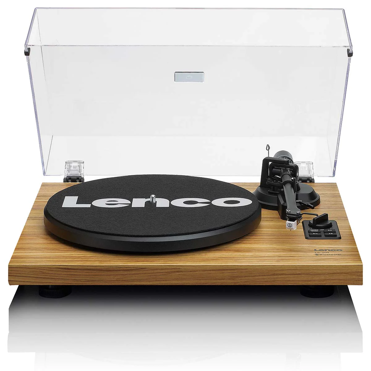 LENCO LS-500OK - Platenspeler met ingebouwde versterker en Bluetooth® plus 2 externe speakers - Hout - Image 4