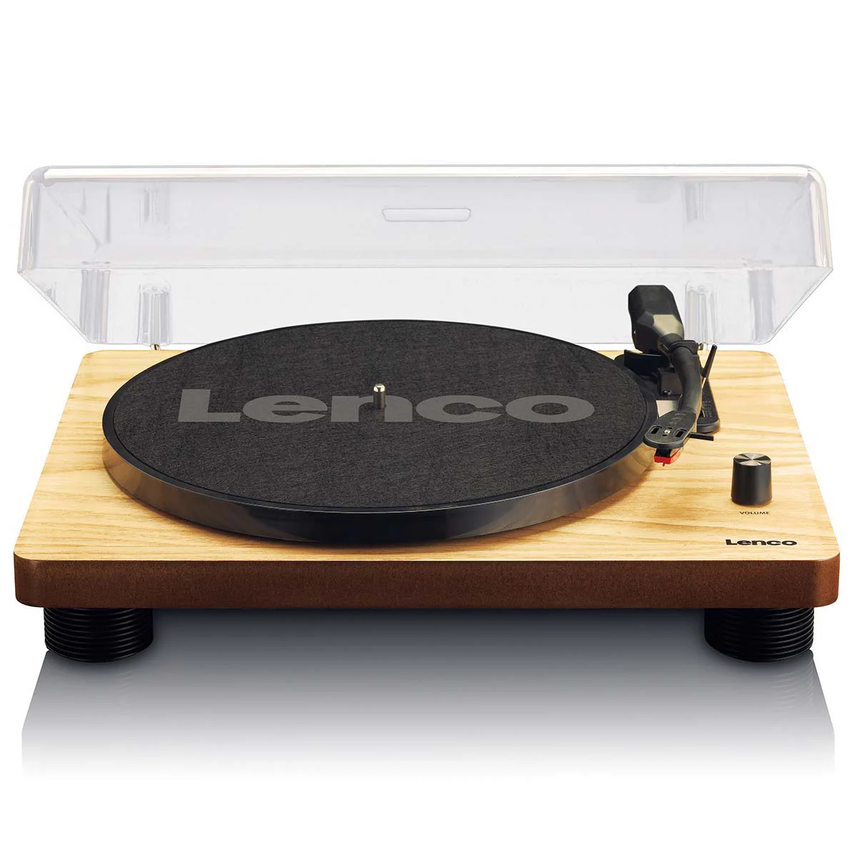 LENCO LS-50WD - Platenspeler mét ingebouwde speakers USB Encoding - Hout
