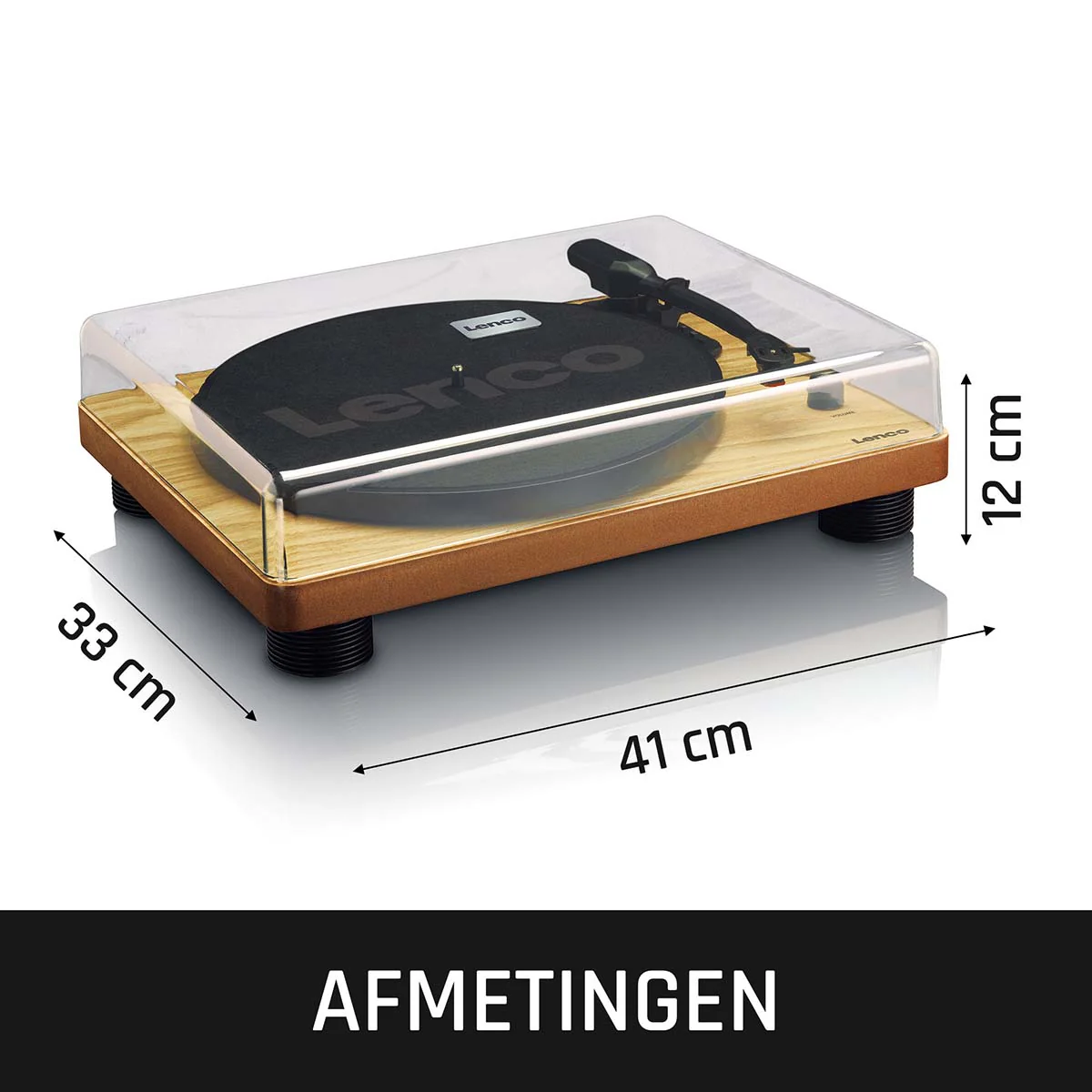 LENCO LS-50WD - Platenspeler mét ingebouwde speakers USB Encoding - Hout - Image 10