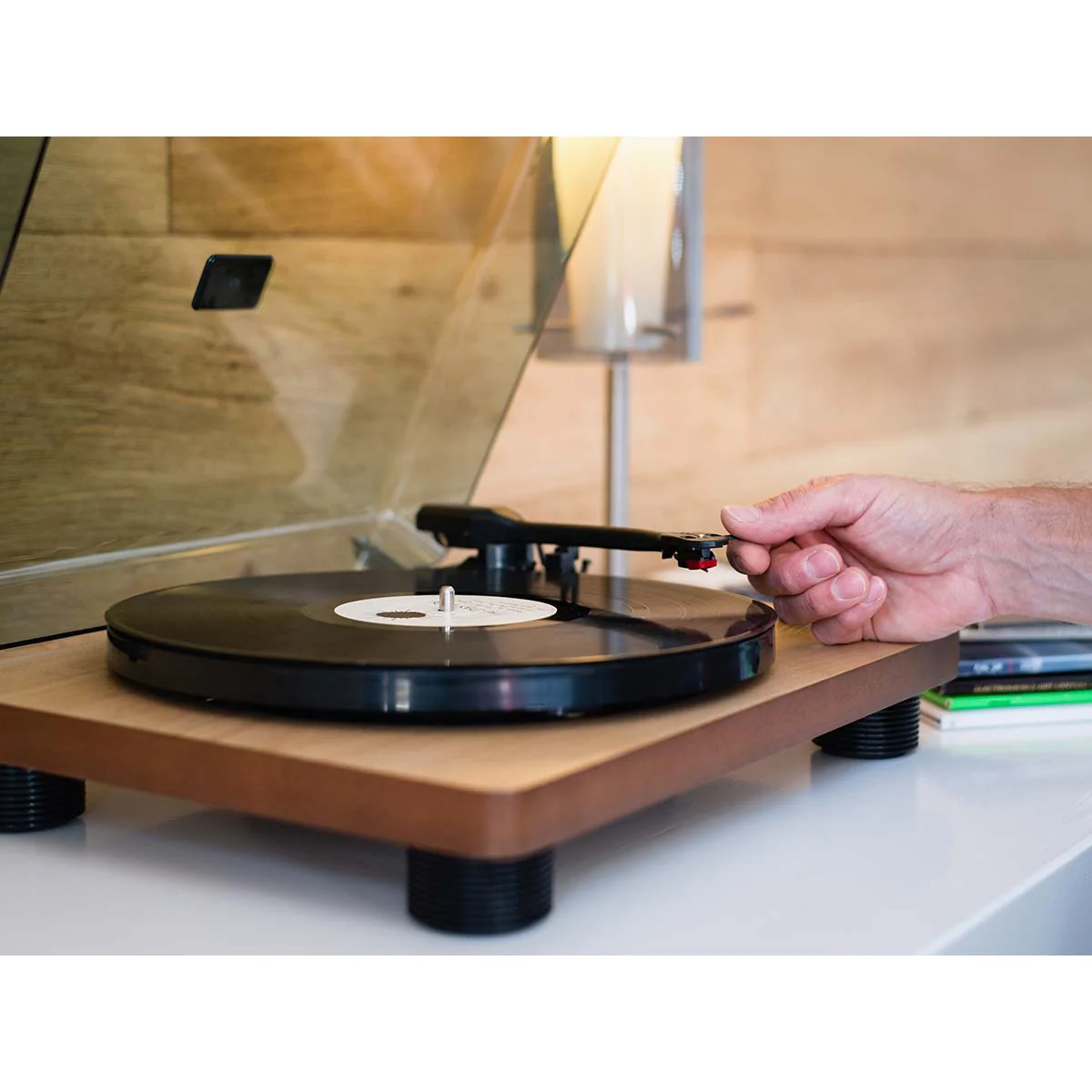 LENCO LS-50WD - Platenspeler mét ingebouwde speakers USB Encoding - Hout - Image 9