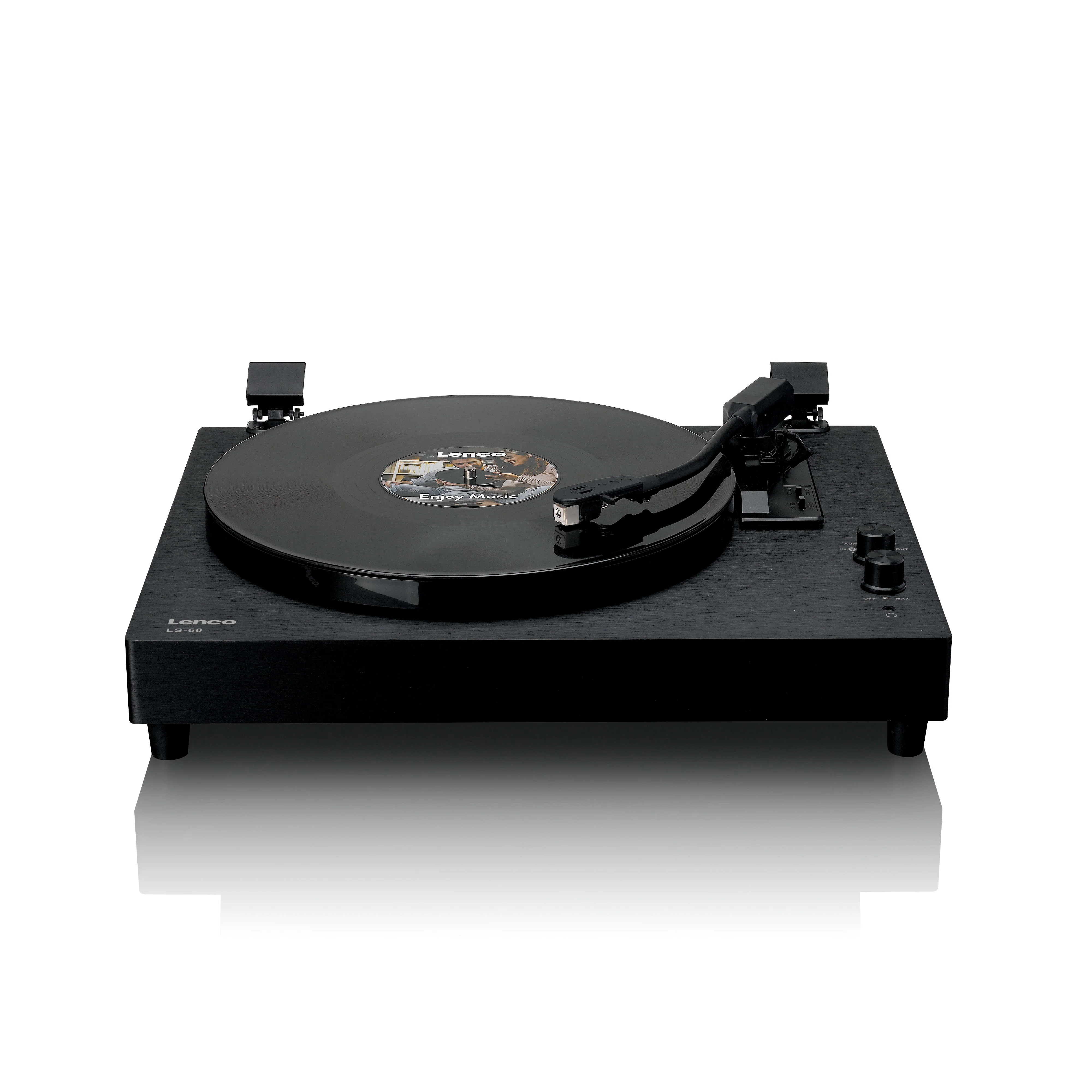 Lenco LS-60BK - Houten platenspeler met Bluetooth en ingebouwde speakers - Zwart - Image 4