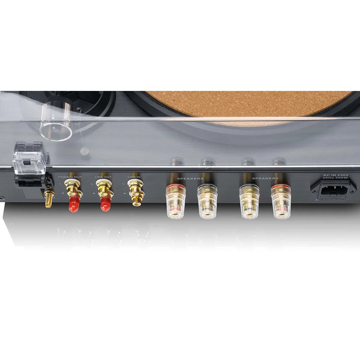 LENCO LS-700BK - High power HiFi platenspeler met speakers, Bluetooth® en Ortofon 2M Red - Ingebouwde stereo versterker met 2 x 100W RMS uitgangsvermogen - Zwart - Image 15