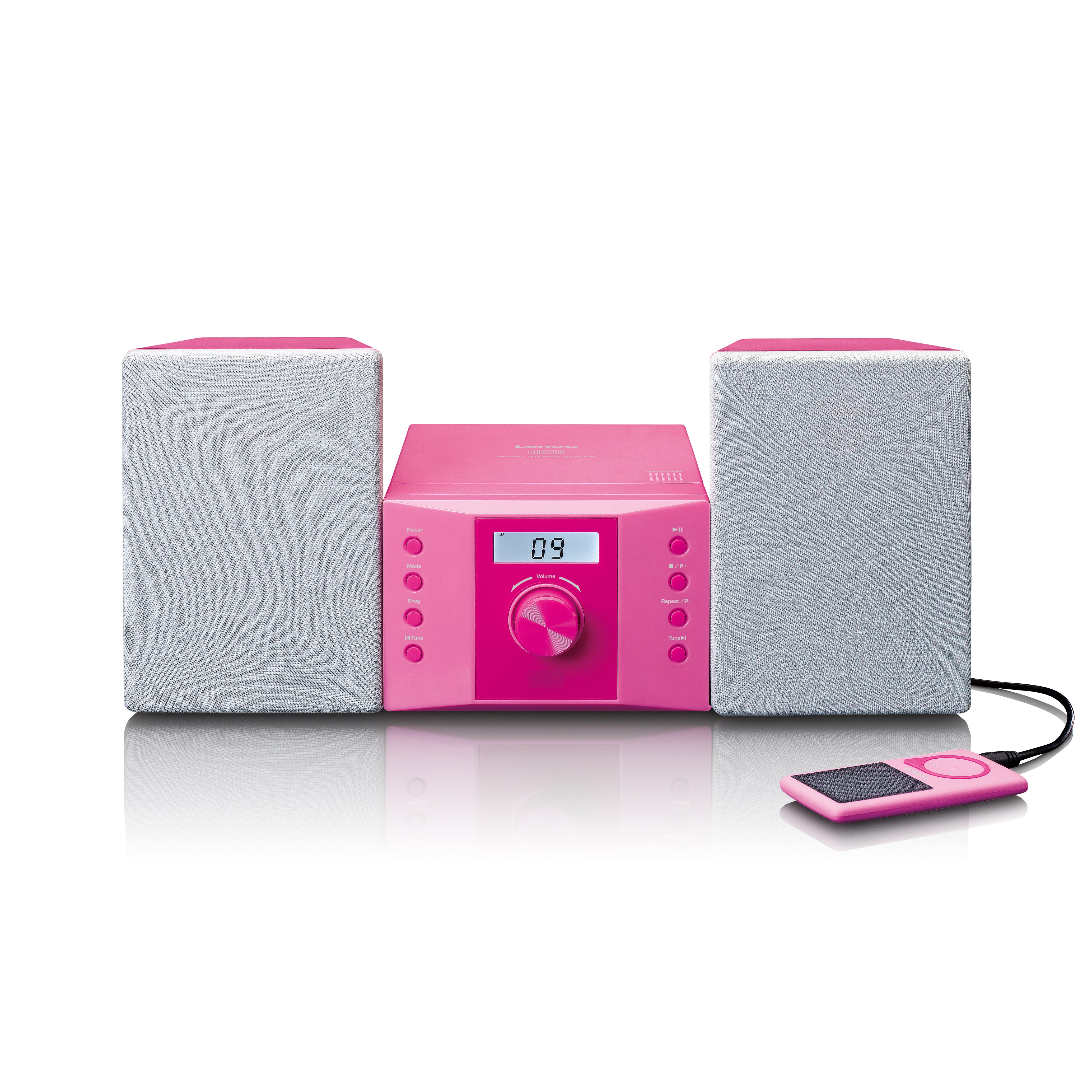 LENCO MC-013PK - Stereo set met FM radio en CD speler - Roze - Image 4