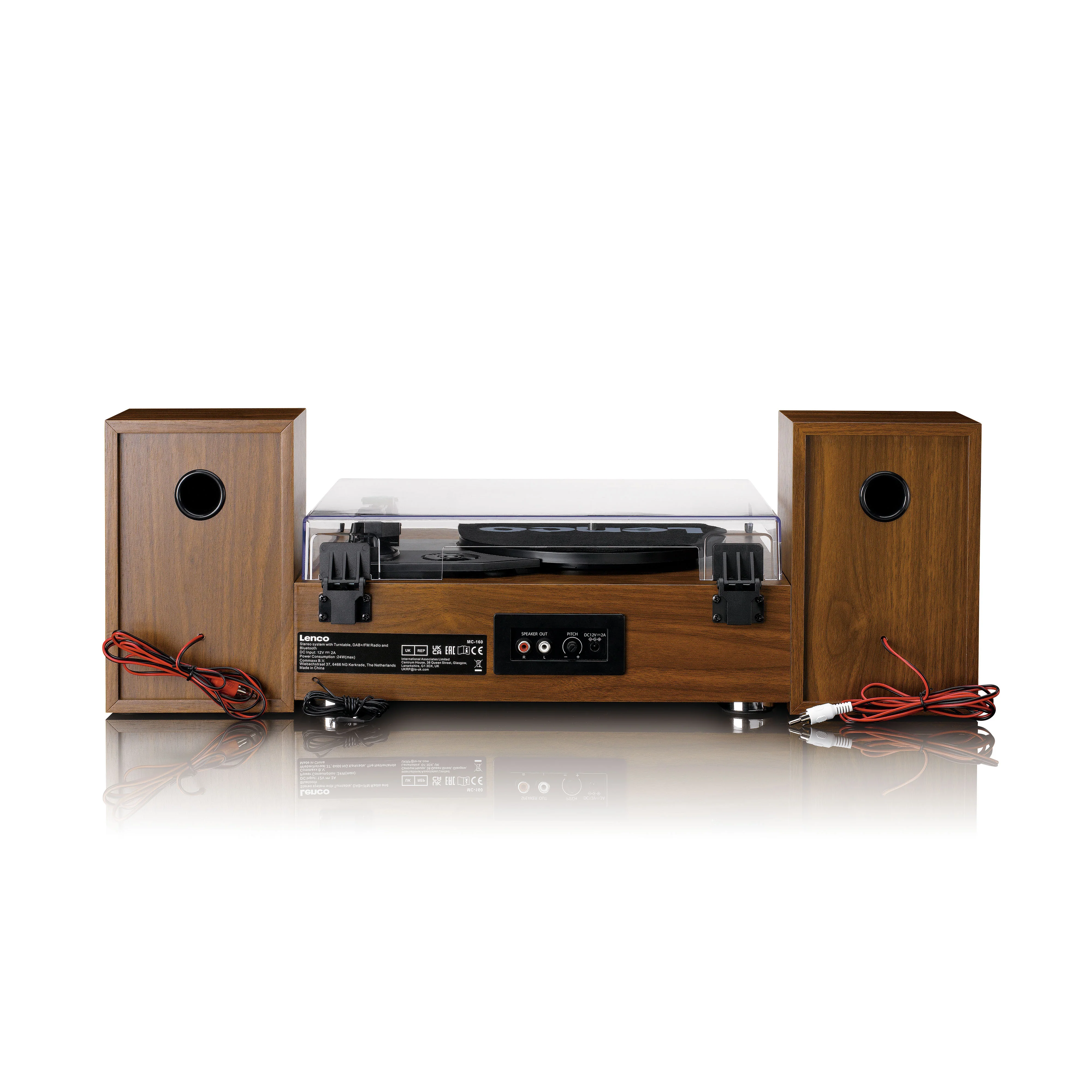 LENCO MC-160WD - HiFi Stereo set met platenspeler, DAB+/FM-radio en Bluetooth® - Hout - Image 6