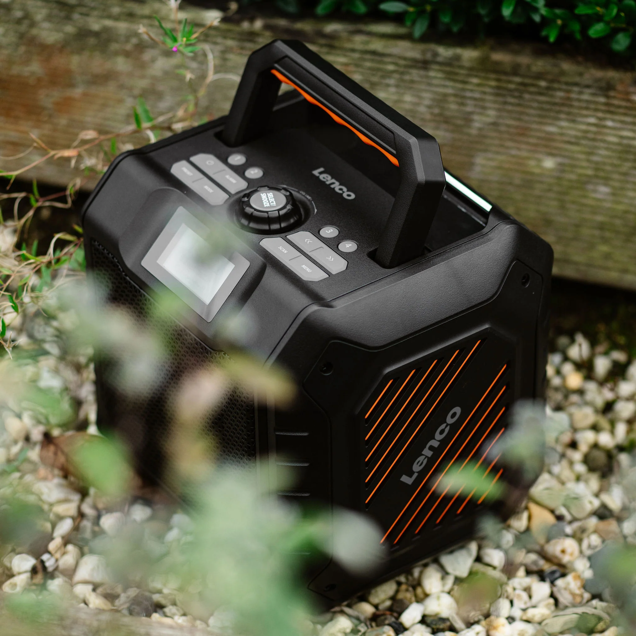 LENCO ODR-160GY - Krachtige draagbare outdoor DAB+/FM radio met Bluetooth® - IPX5 waterbestendig - Bouwradio - Grijs - Image 13
