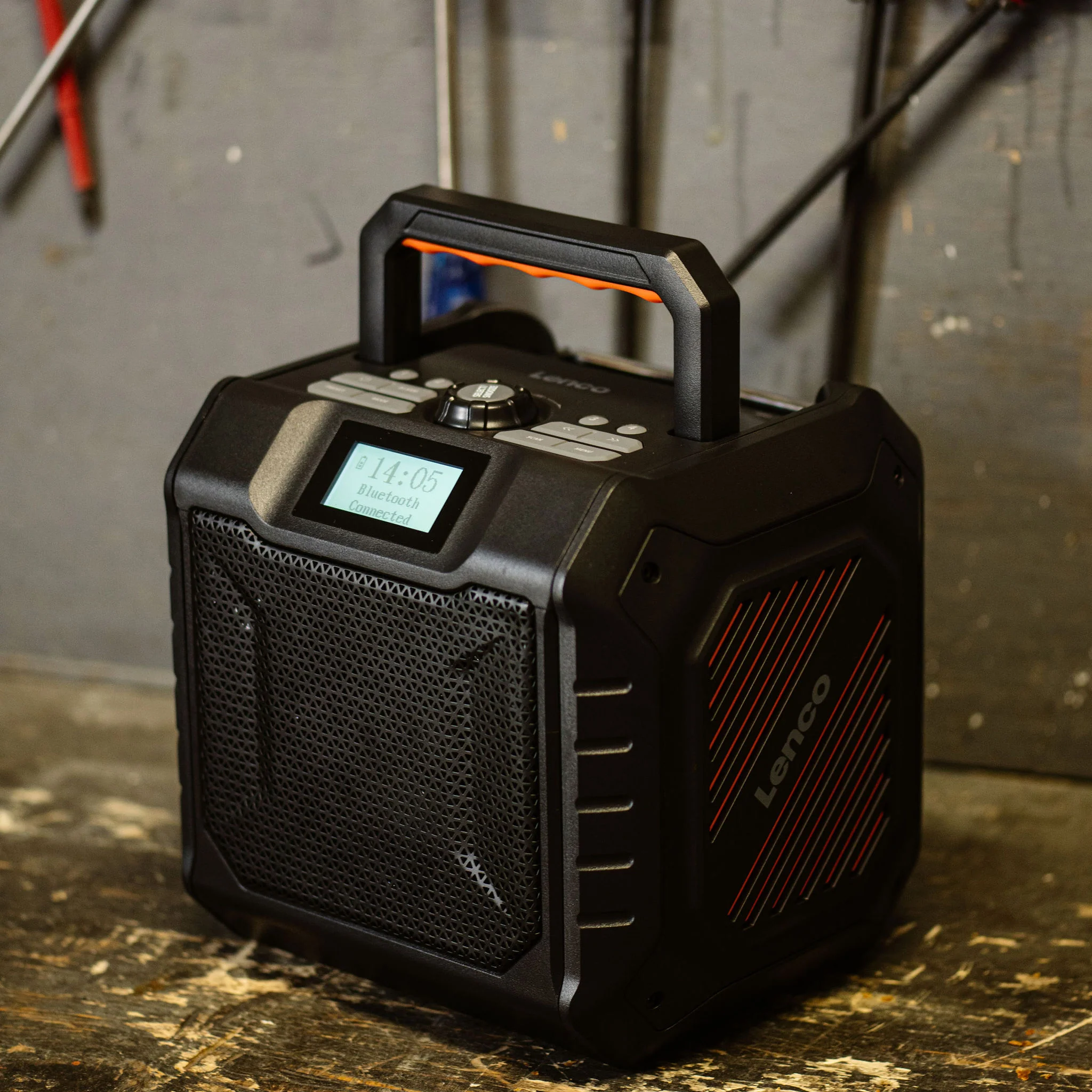 LENCO ODR-160GY - Krachtige draagbare outdoor DAB+/FM radio met Bluetooth® - IPX5 waterbestendig - Bouwradio - Grijs - Image 18