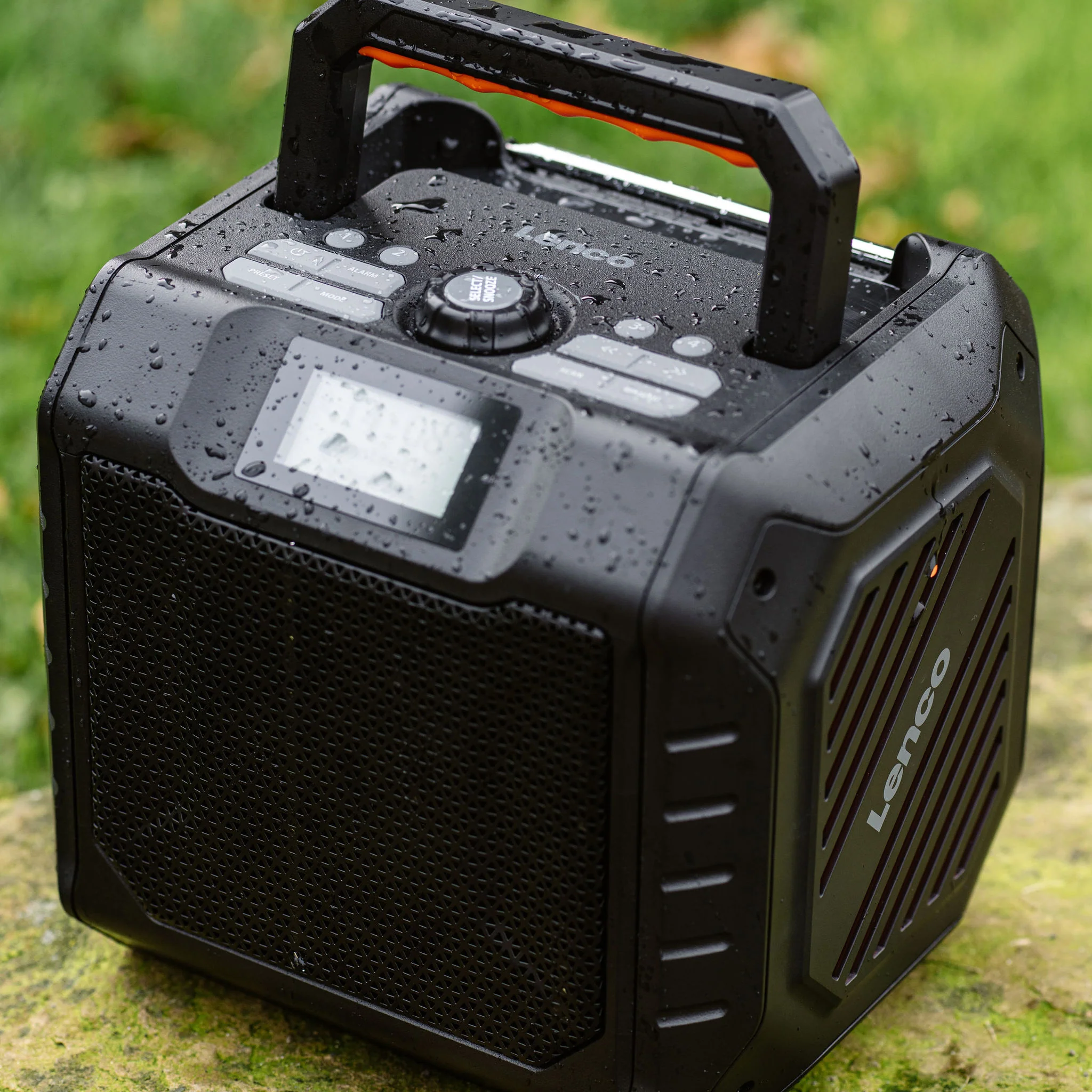 LENCO ODR-160GY - Krachtige draagbare outdoor DAB+/FM radio met Bluetooth® - IPX5 waterbestendig - Bouwradio - Grijs - Image 20