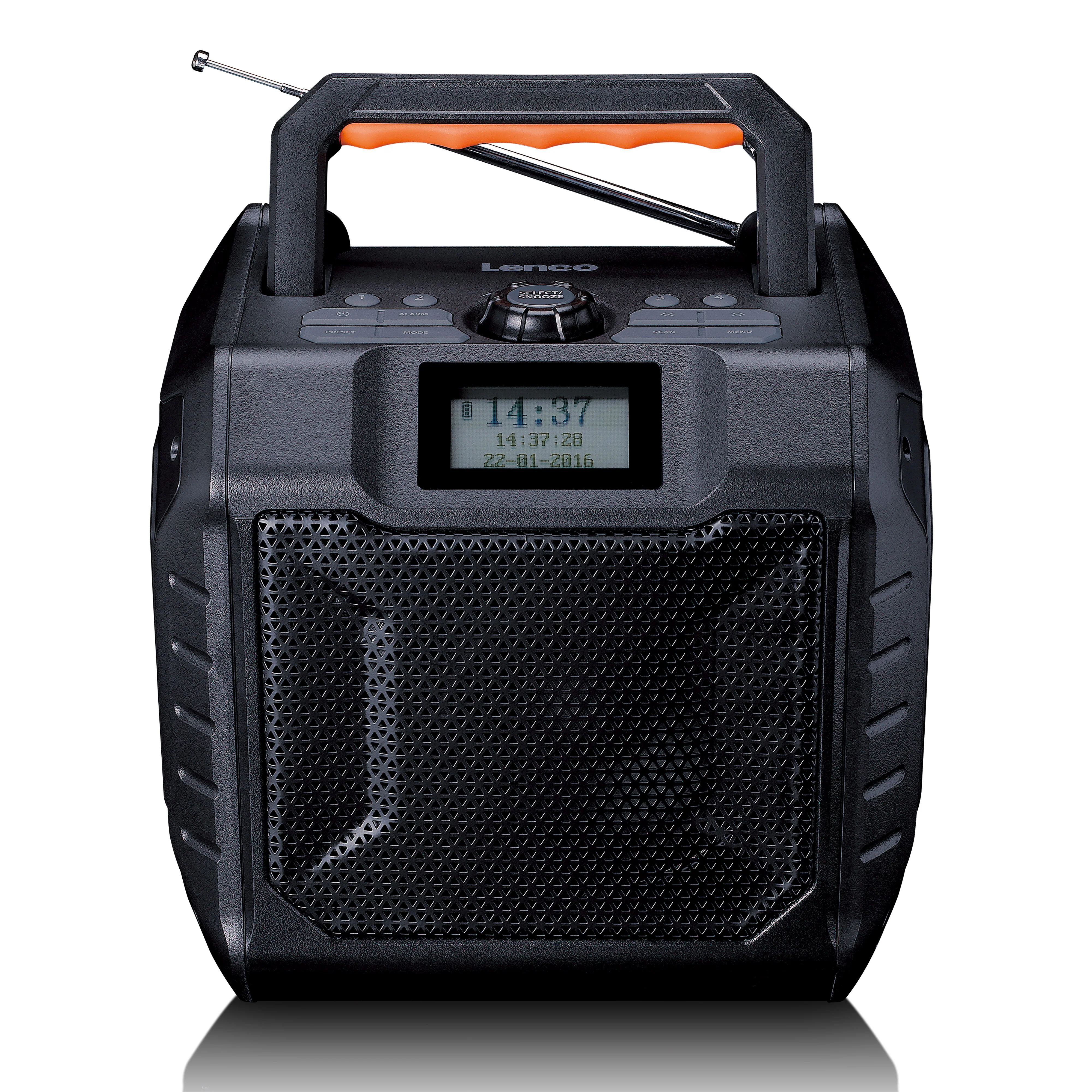 LENCO ODR-160GY - Krachtige draagbare outdoor DAB+/FM radio met Bluetooth® - IPX5 waterbestendig - Bouwradio - Grijs - Image 3